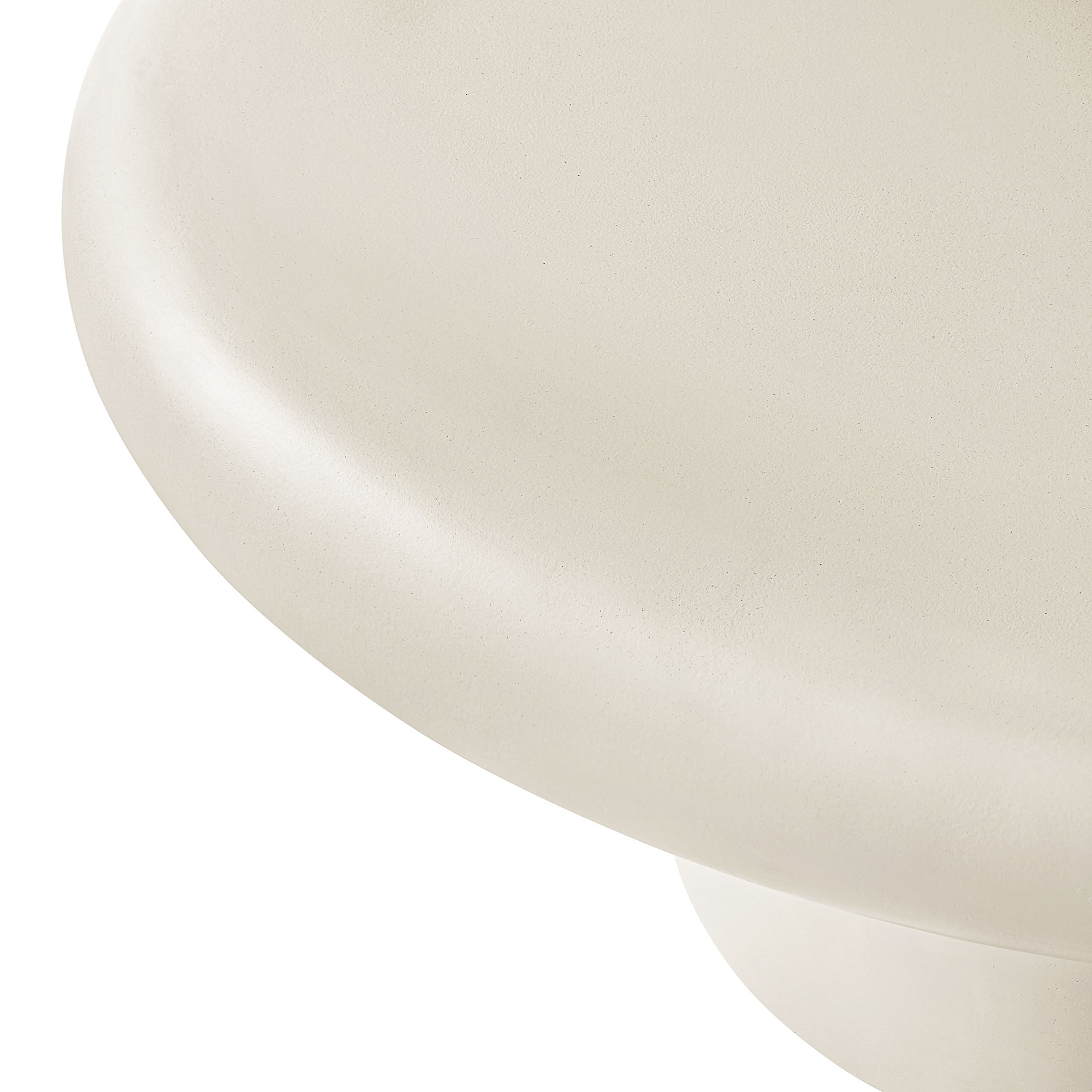 Table basse ronde en béton pour patio intérieur et extérieur Argos