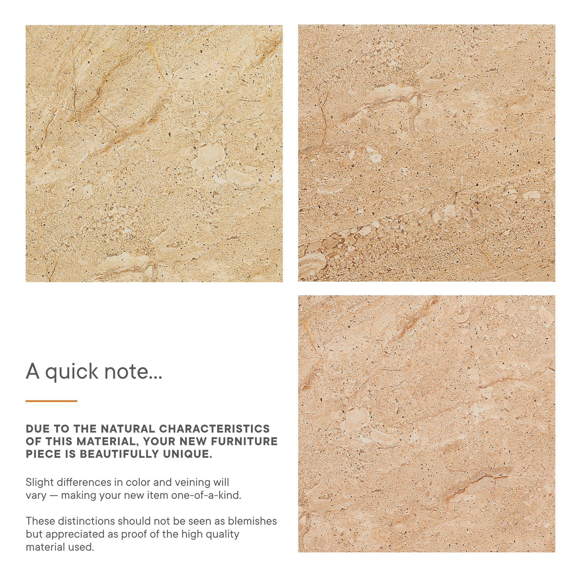 Elowen Indoor - Outdoor Patio Textured Faux Travertine Coffee Table in Travertine