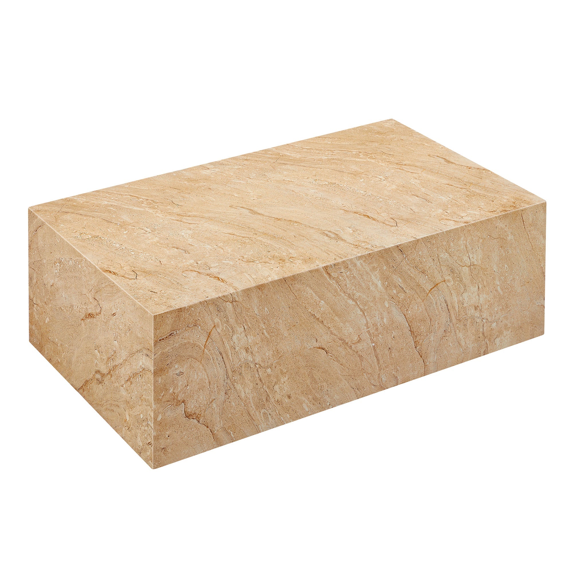 Table basse carrée en béton pour patio intérieur et extérieur Jordana