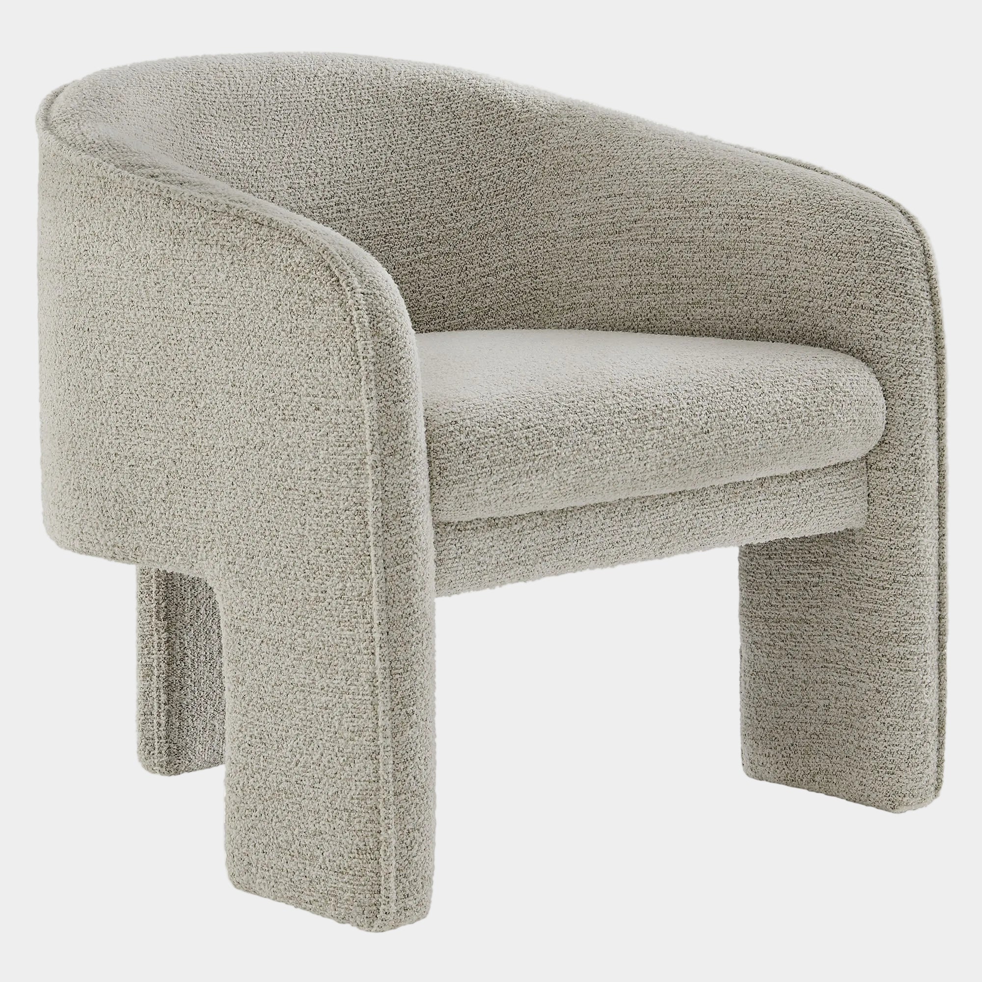 Greer Boucle Fabric Upholstered Accent Armchair