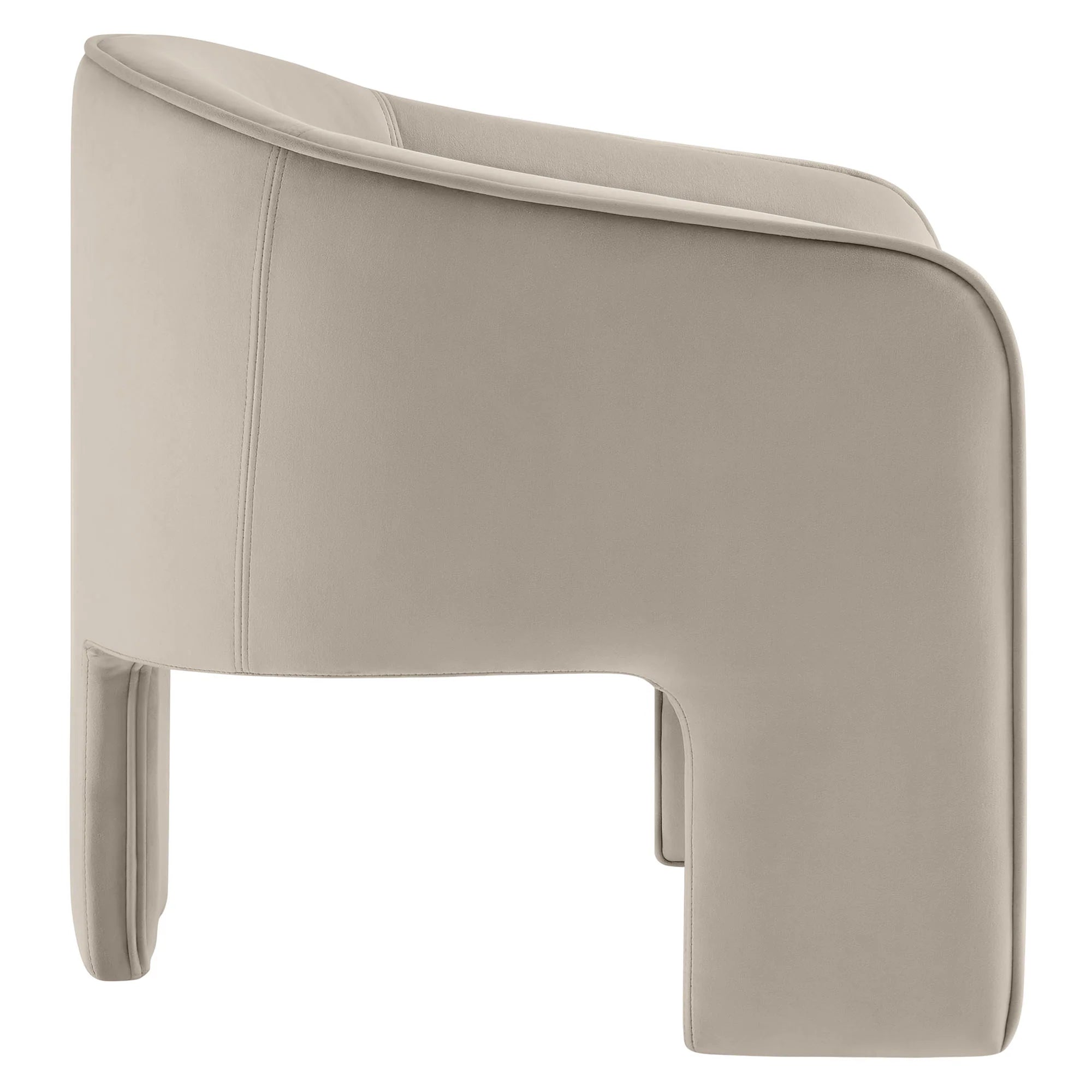 Greer Performance Velvet Upholstered Accent Armchair