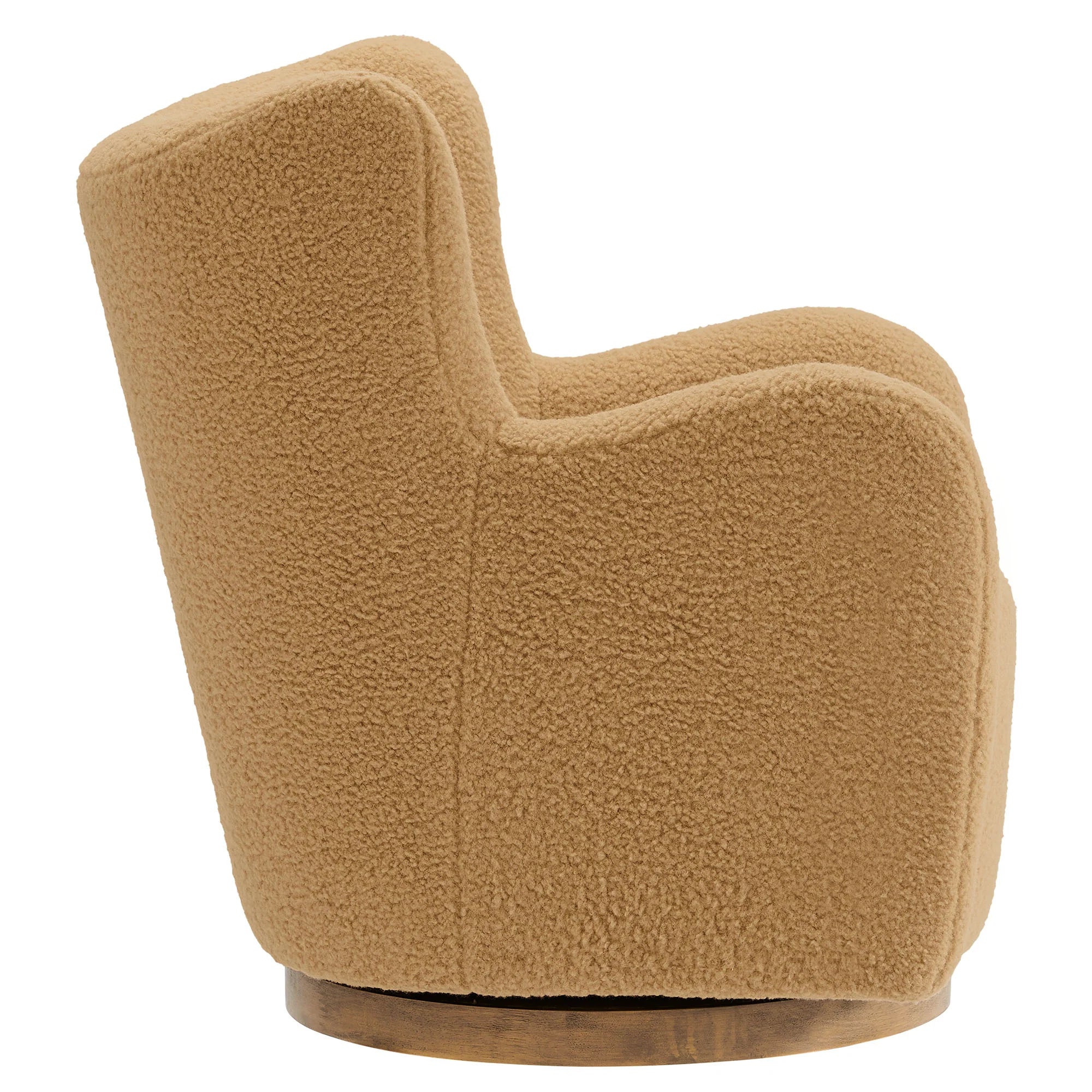 Fauteuil d'appoint pivotant Montrose Wingback Sherpa