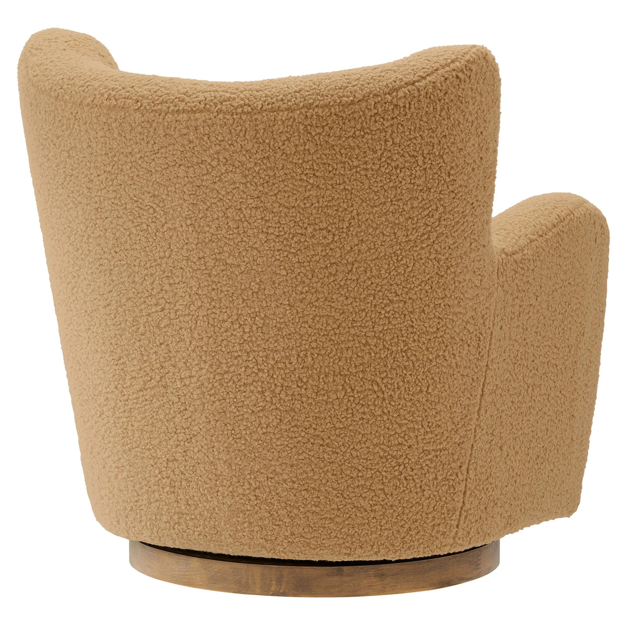 Fauteuil d'appoint pivotant Montrose Wingback Sherpa