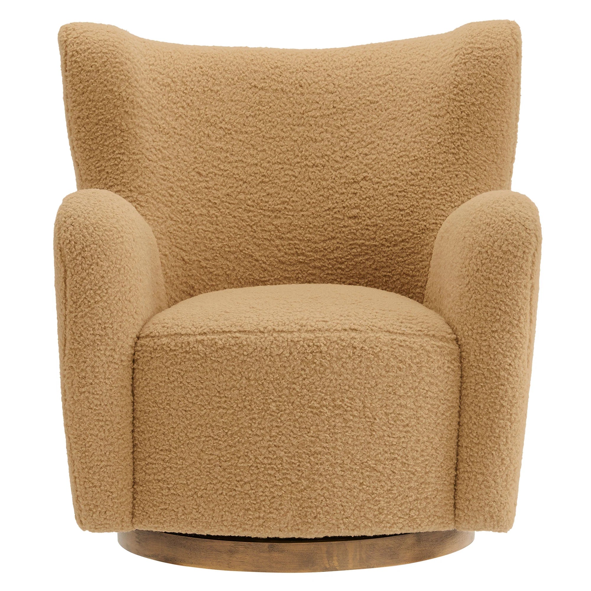 Fauteuil d'appoint pivotant Montrose Wingback Sherpa