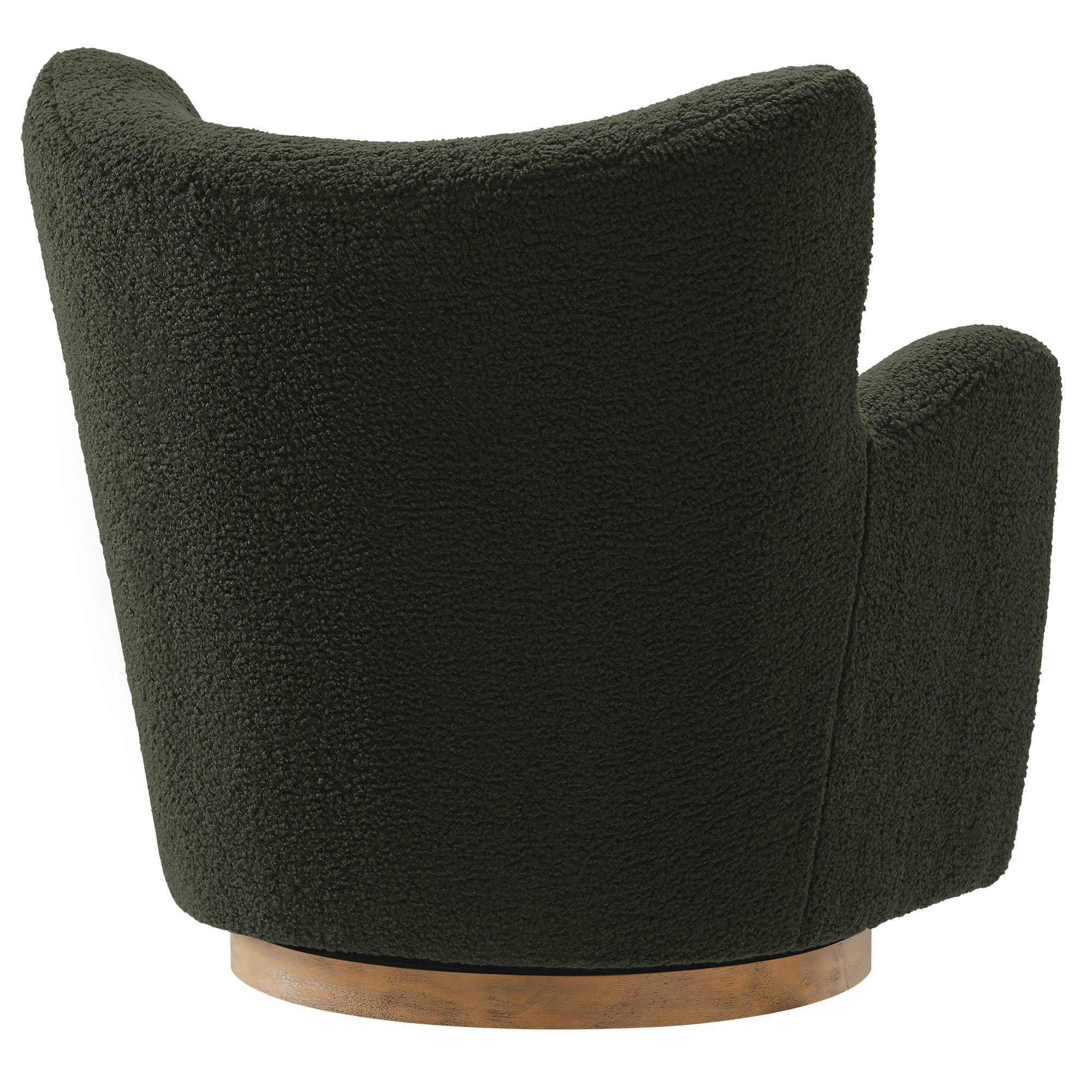 Montrose Wingback Sherpa Swivel Accent Chair