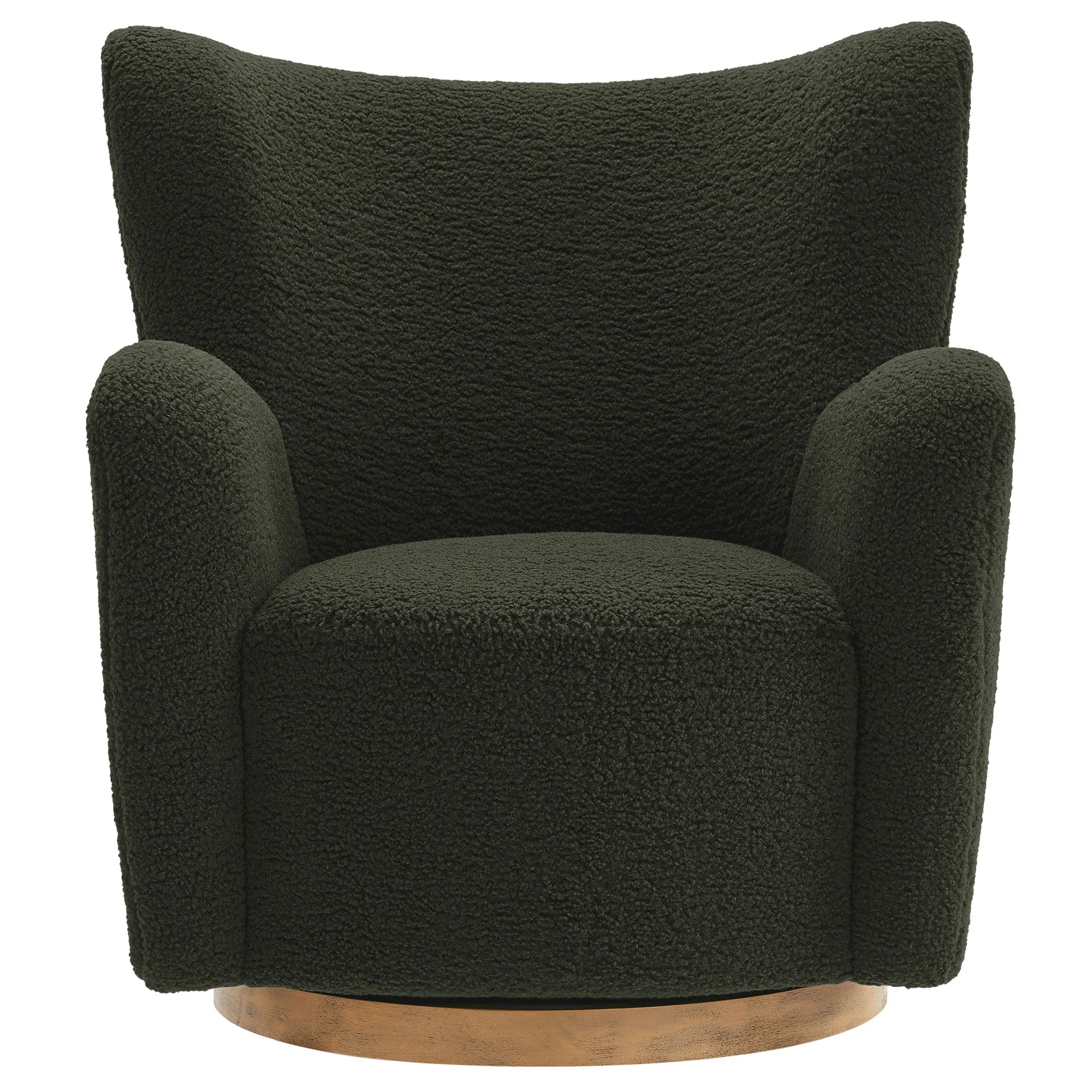 Montrose Wingback Sherpa Swivel Accent Chair