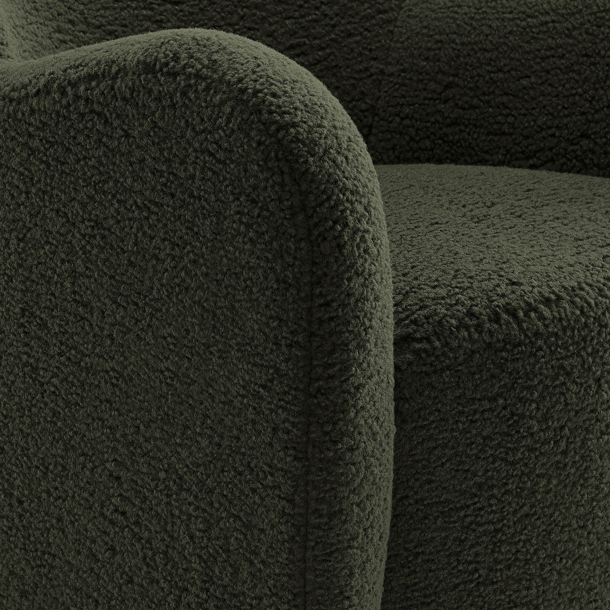 Montrose Wingback Sherpa Swivel Accent Chair