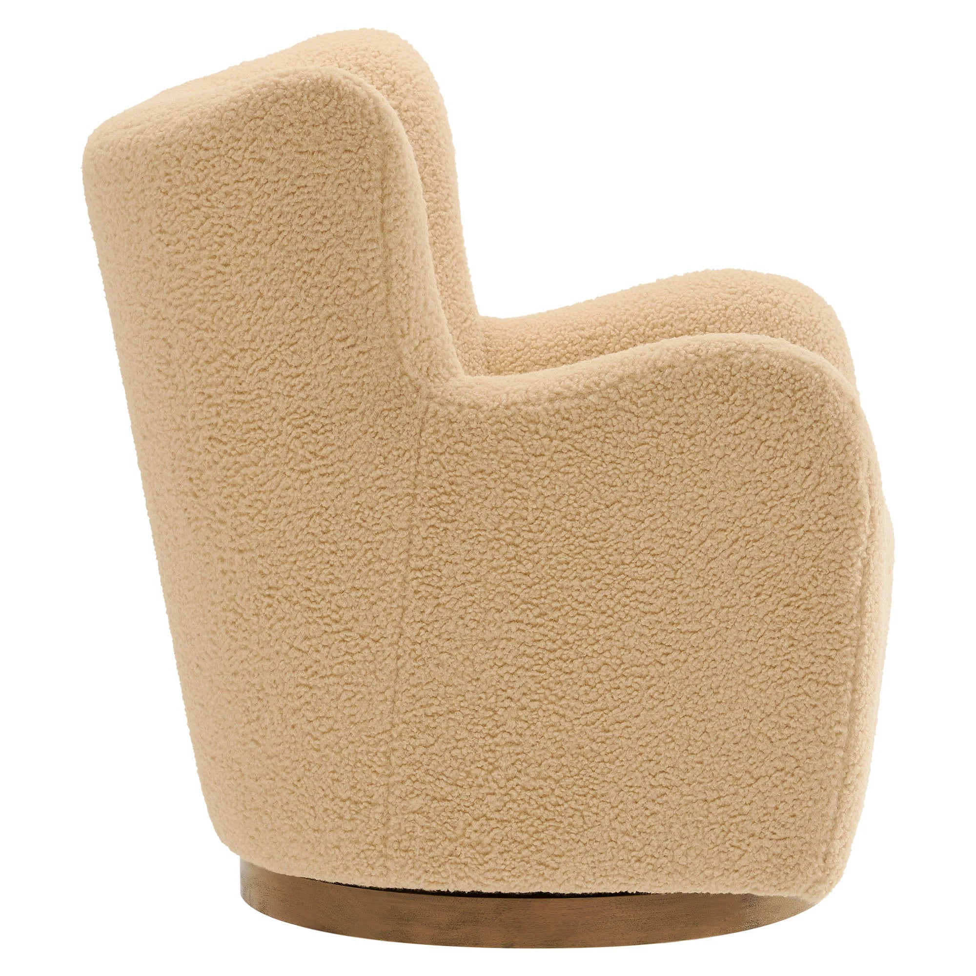 Fauteuil d'appoint pivotant Montrose Wingback Sherpa