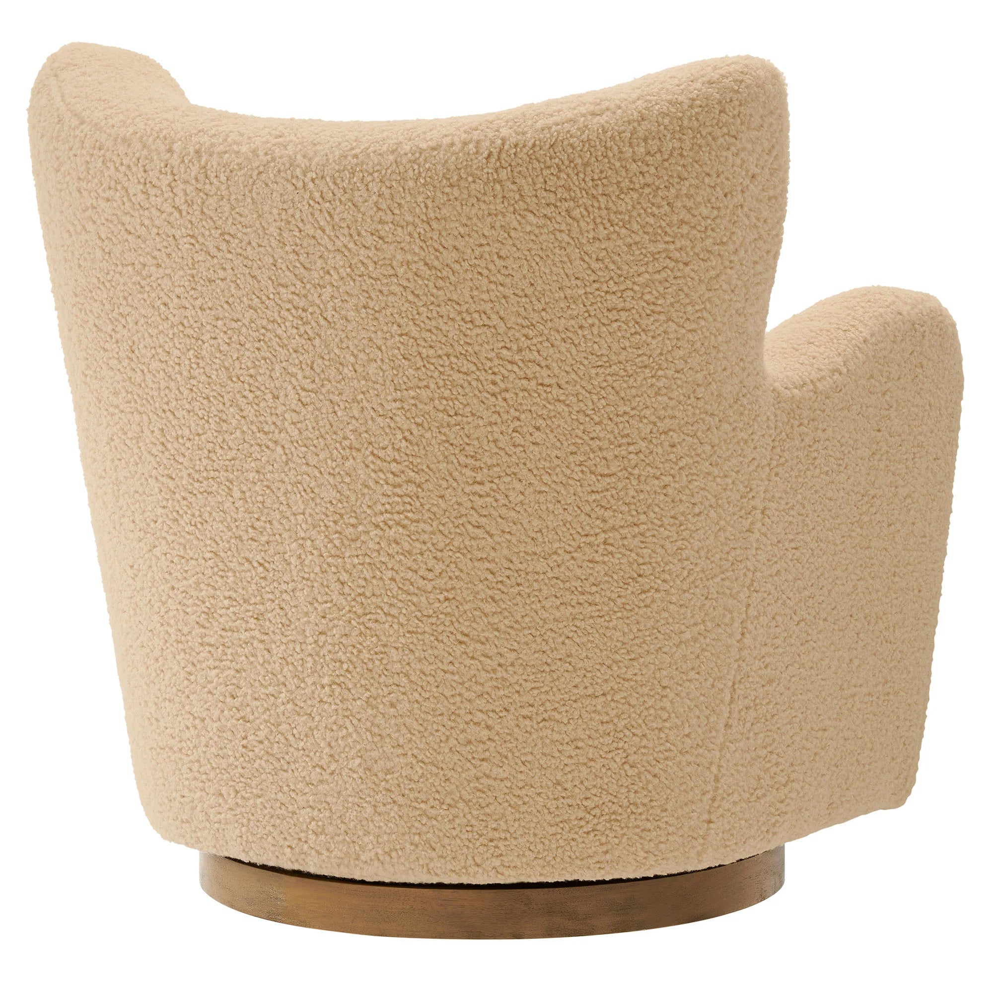 Fauteuil d'appoint pivotant Montrose Wingback Sherpa