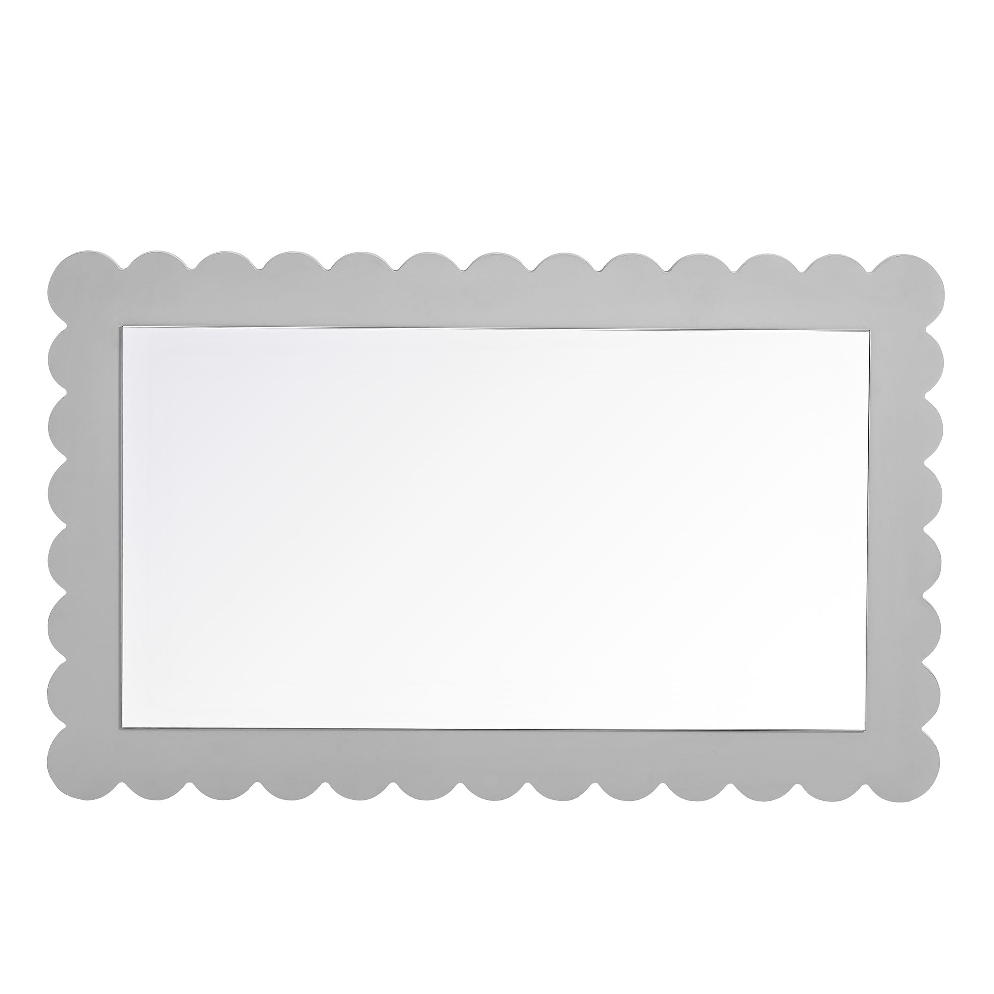 Miroir mural rectangulaire festonné Emmeline