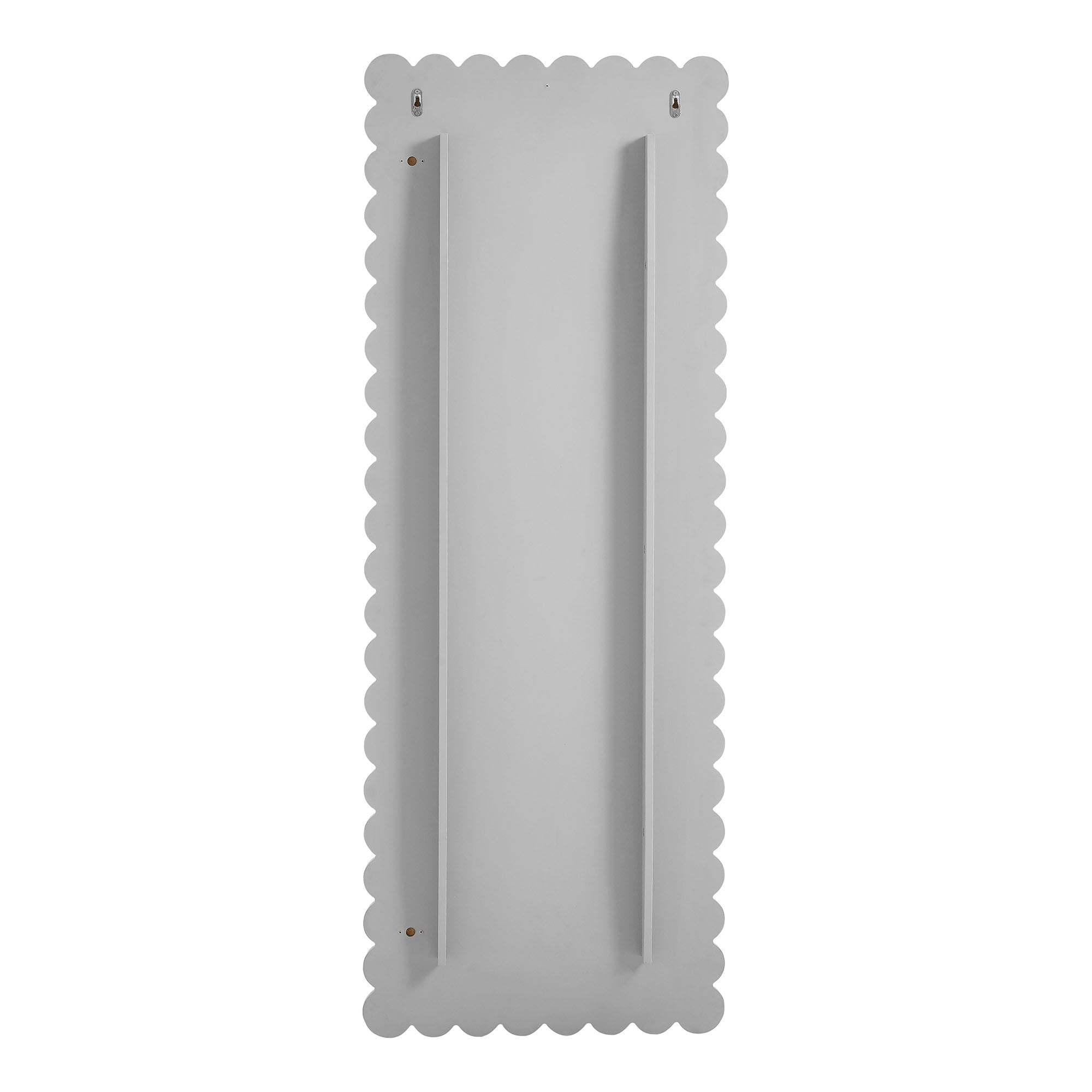 Miroir de sol rectangulaire festonné Emmeline