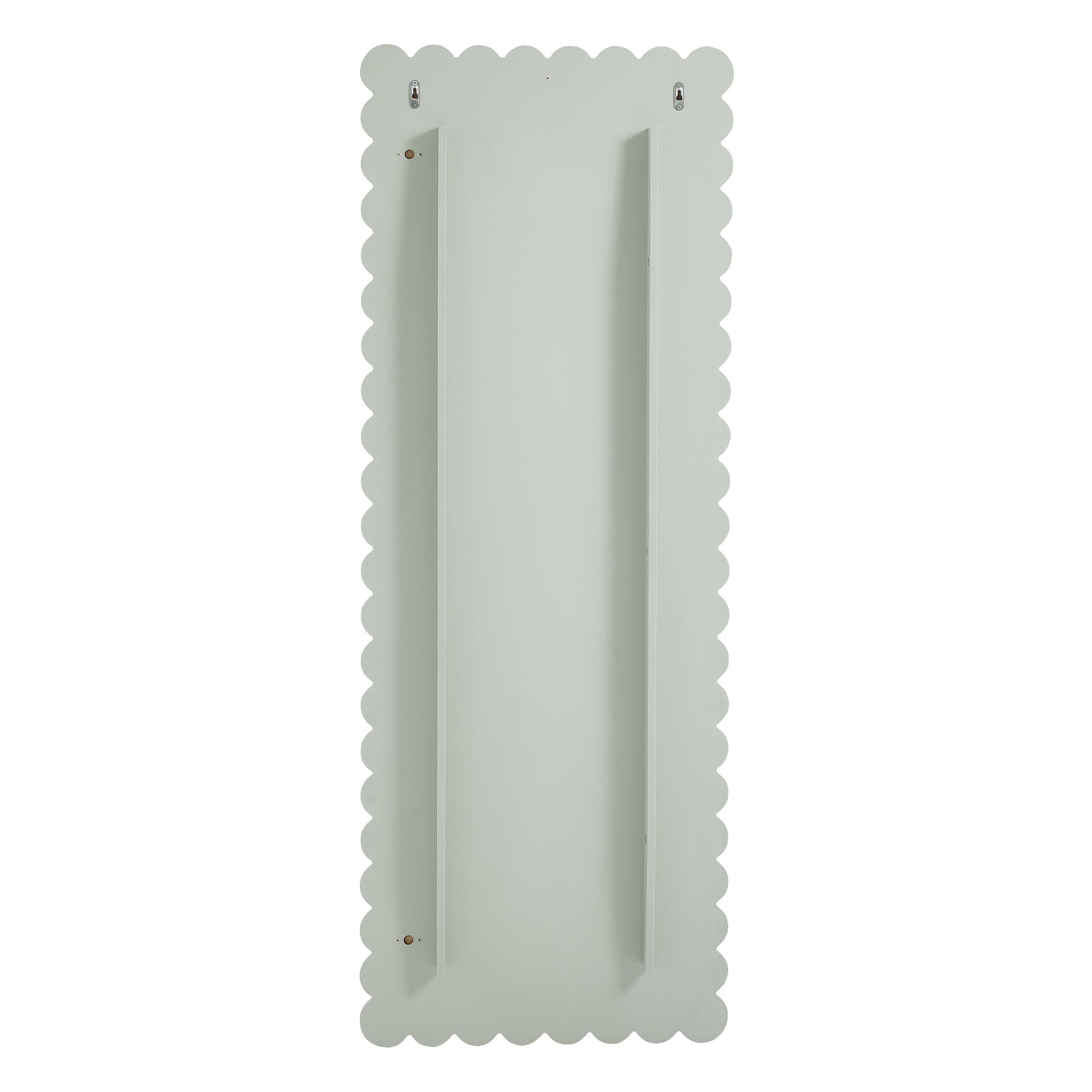 Miroir de sol rectangulaire festonné Emmeline