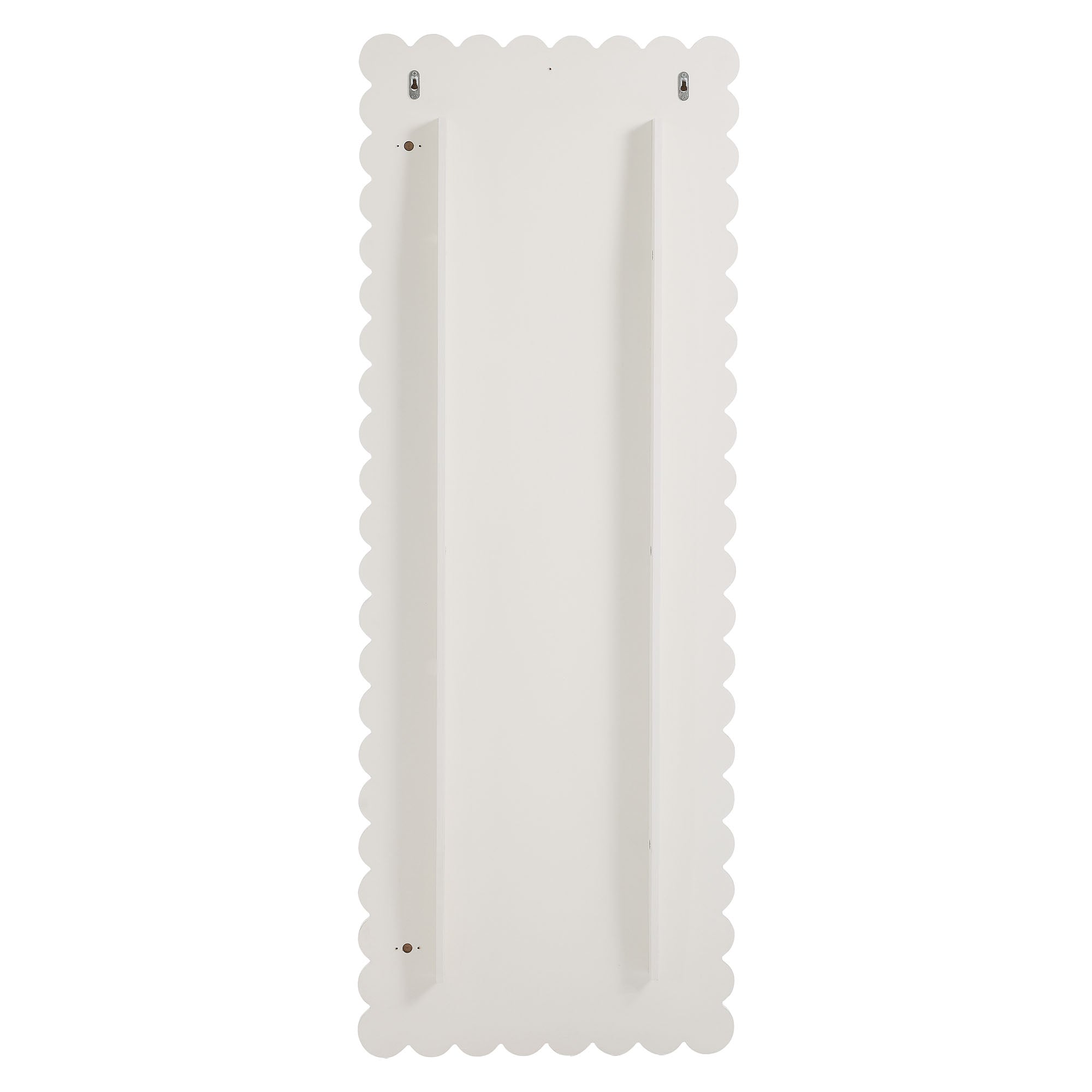 Miroir de sol rectangulaire festonné Emmeline