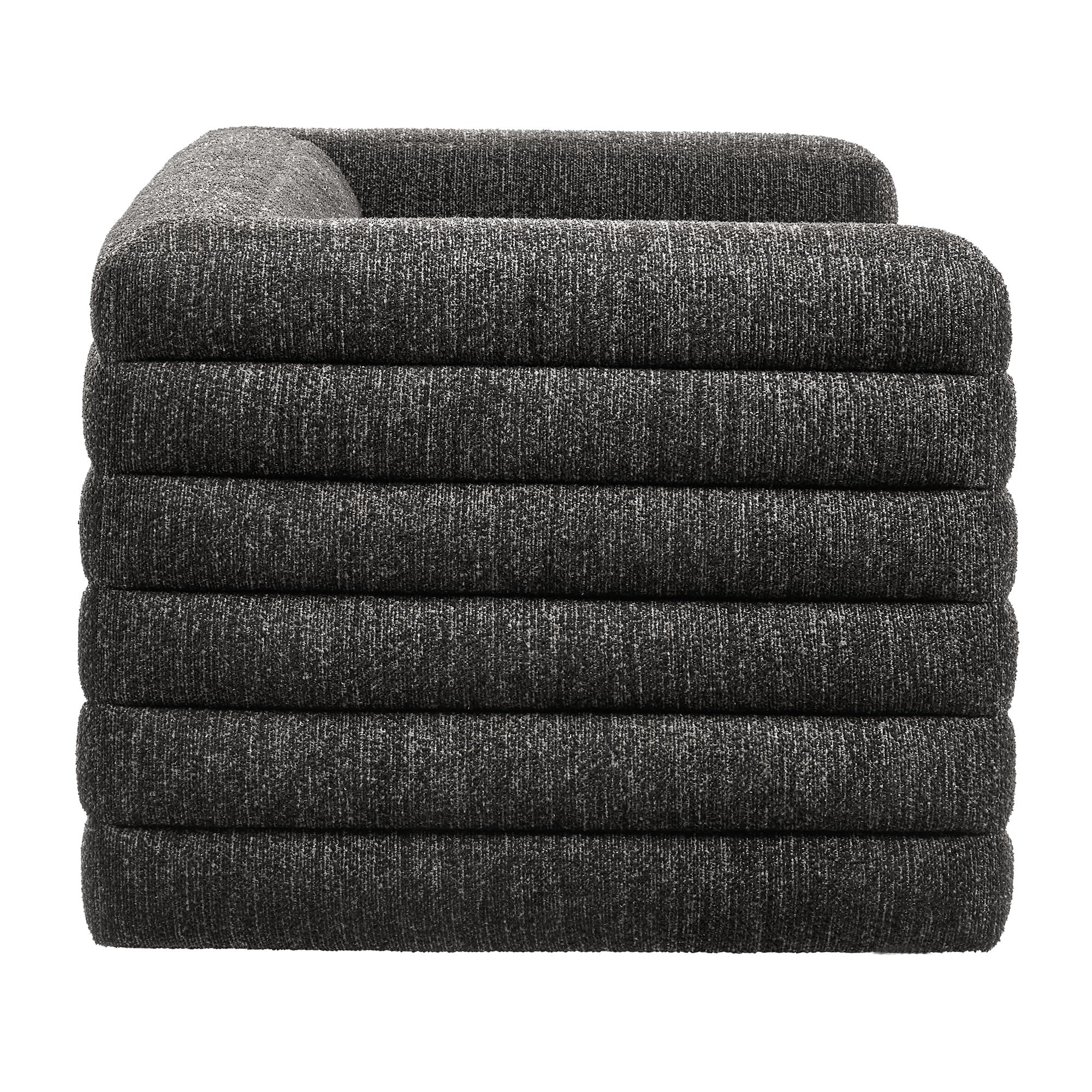Chaise sans accoudoirs rembourrée en duvet Commix