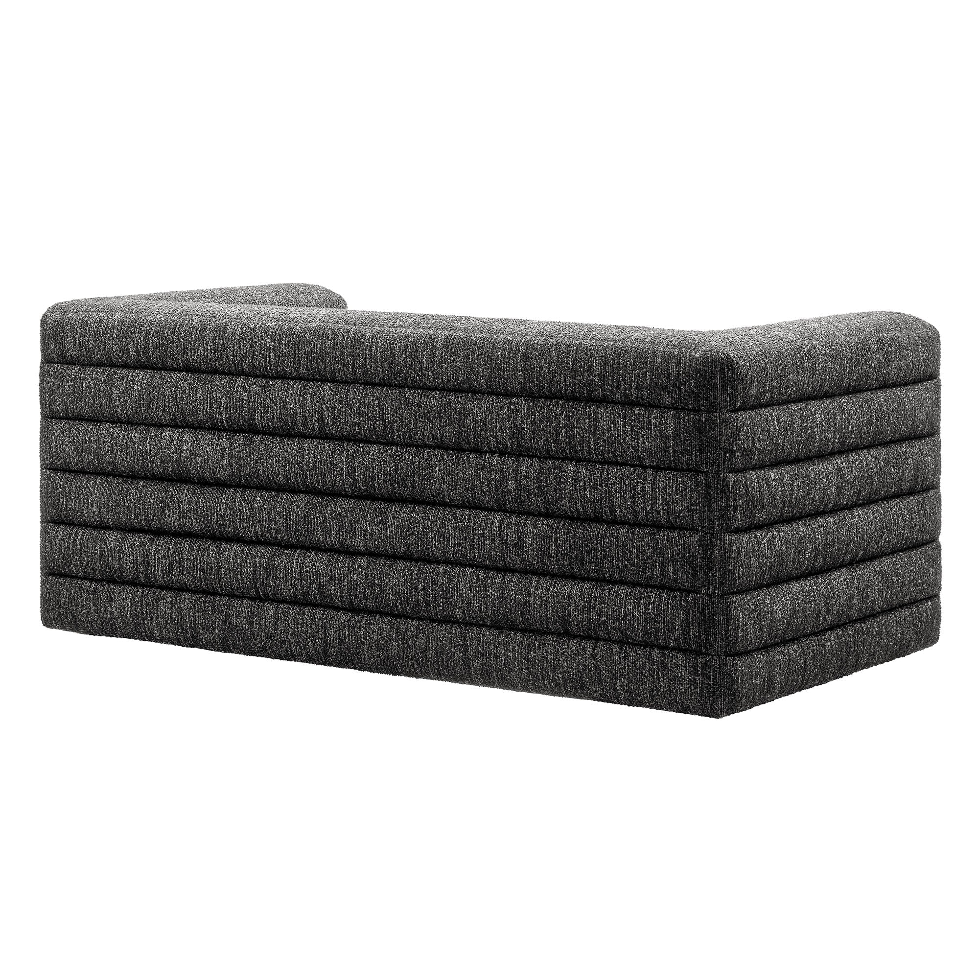 Chaise sans accoudoirs rembourrée en duvet Commix