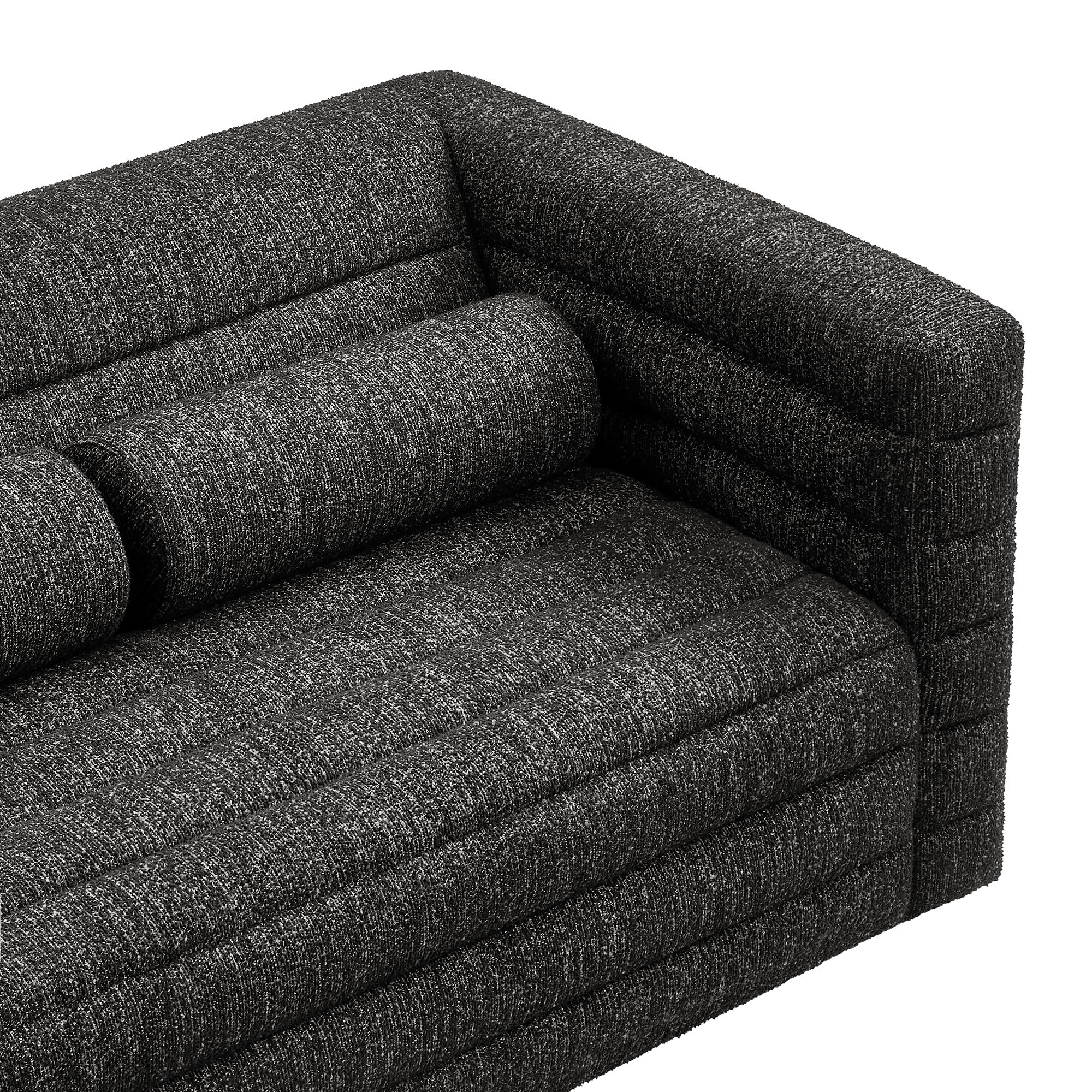 Chaise sans accoudoirs rembourrée en duvet Commix