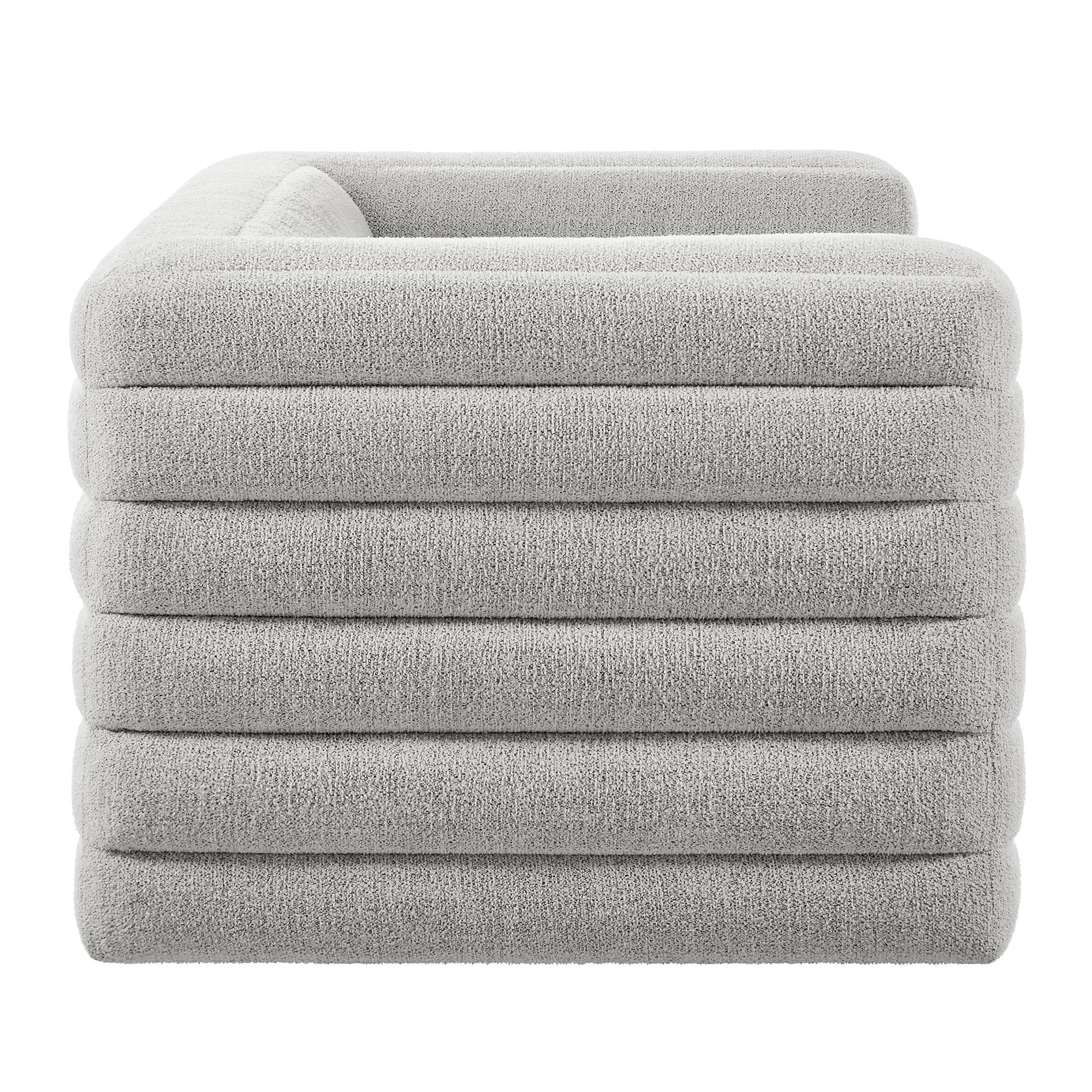 Chaise sans accoudoirs rembourrée en duvet Commix