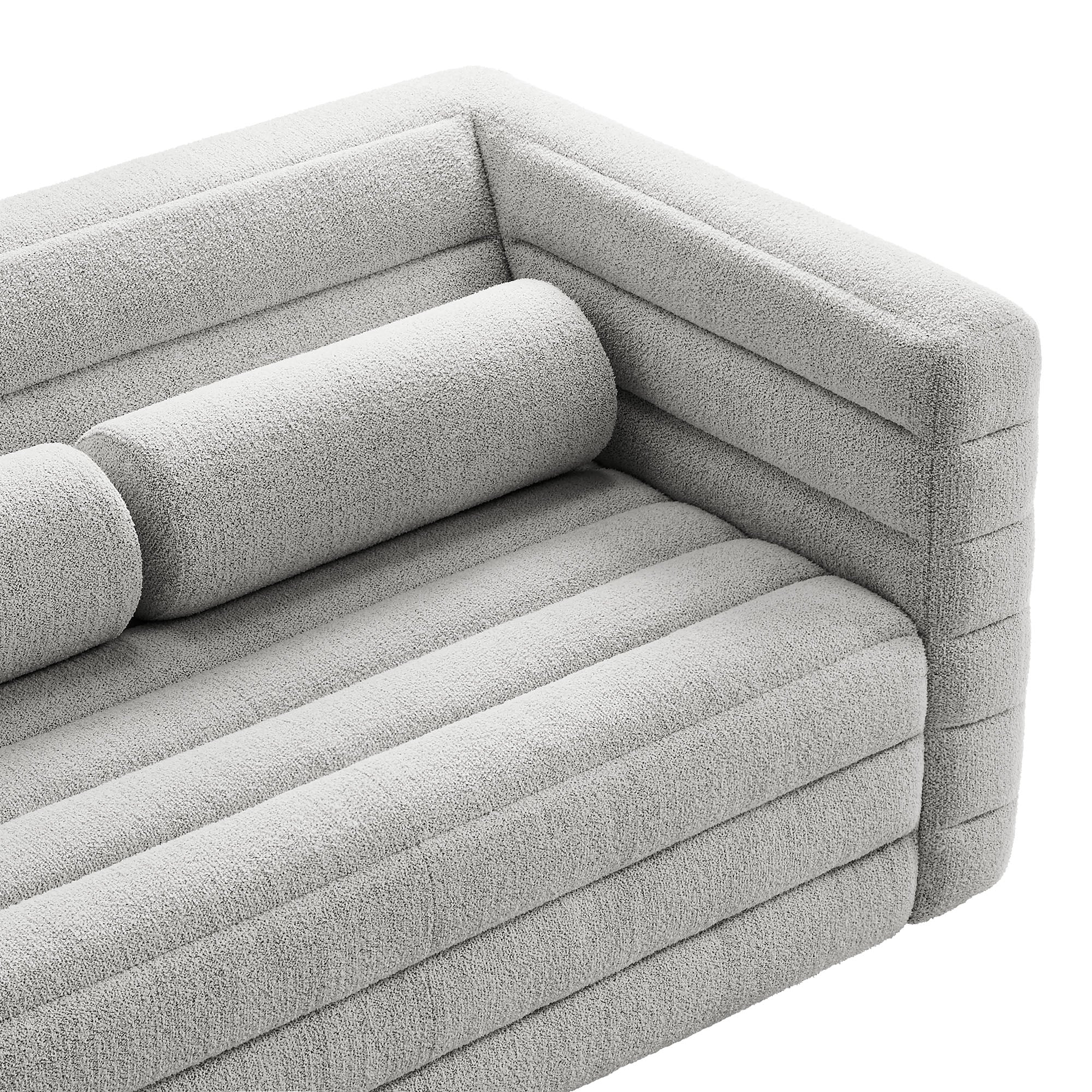 Chaise sans accoudoirs rembourrée en duvet Commix
