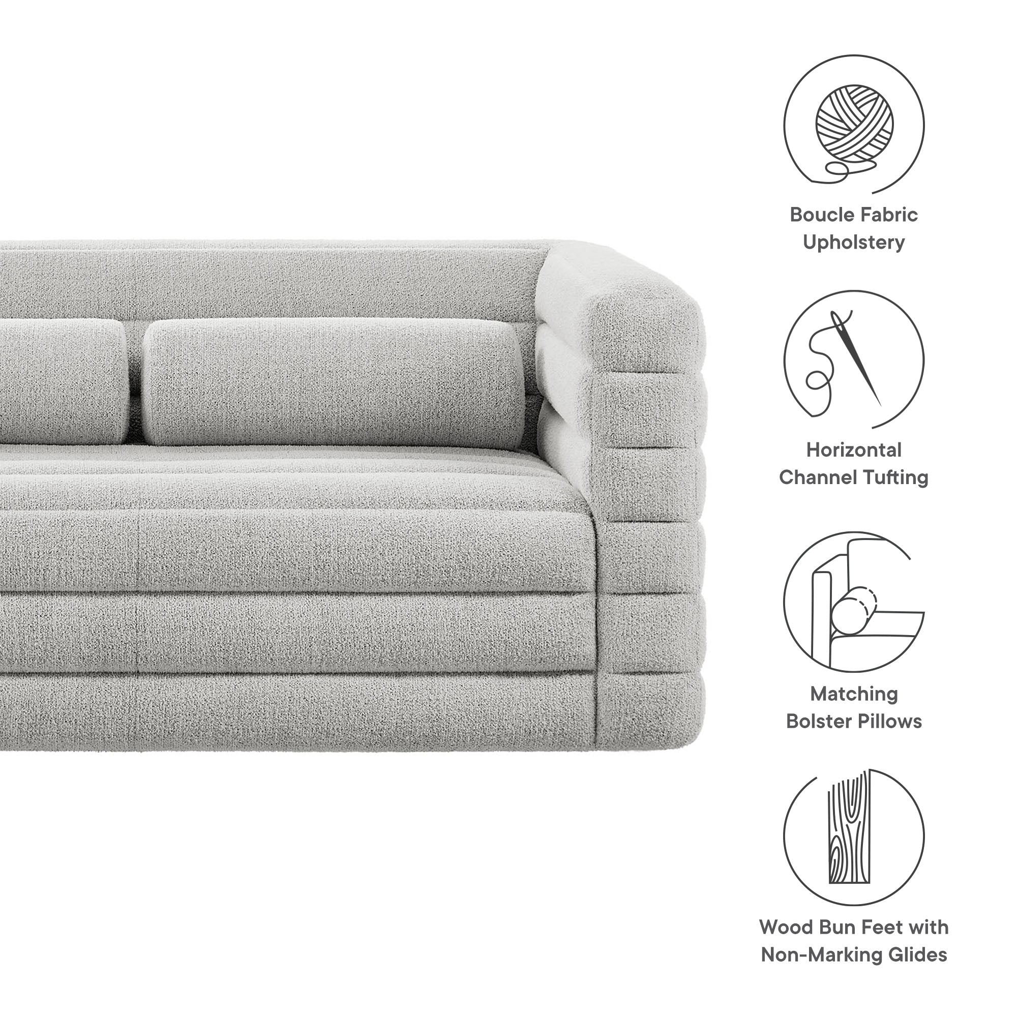Chaise sans accoudoirs rembourrée en duvet Commix