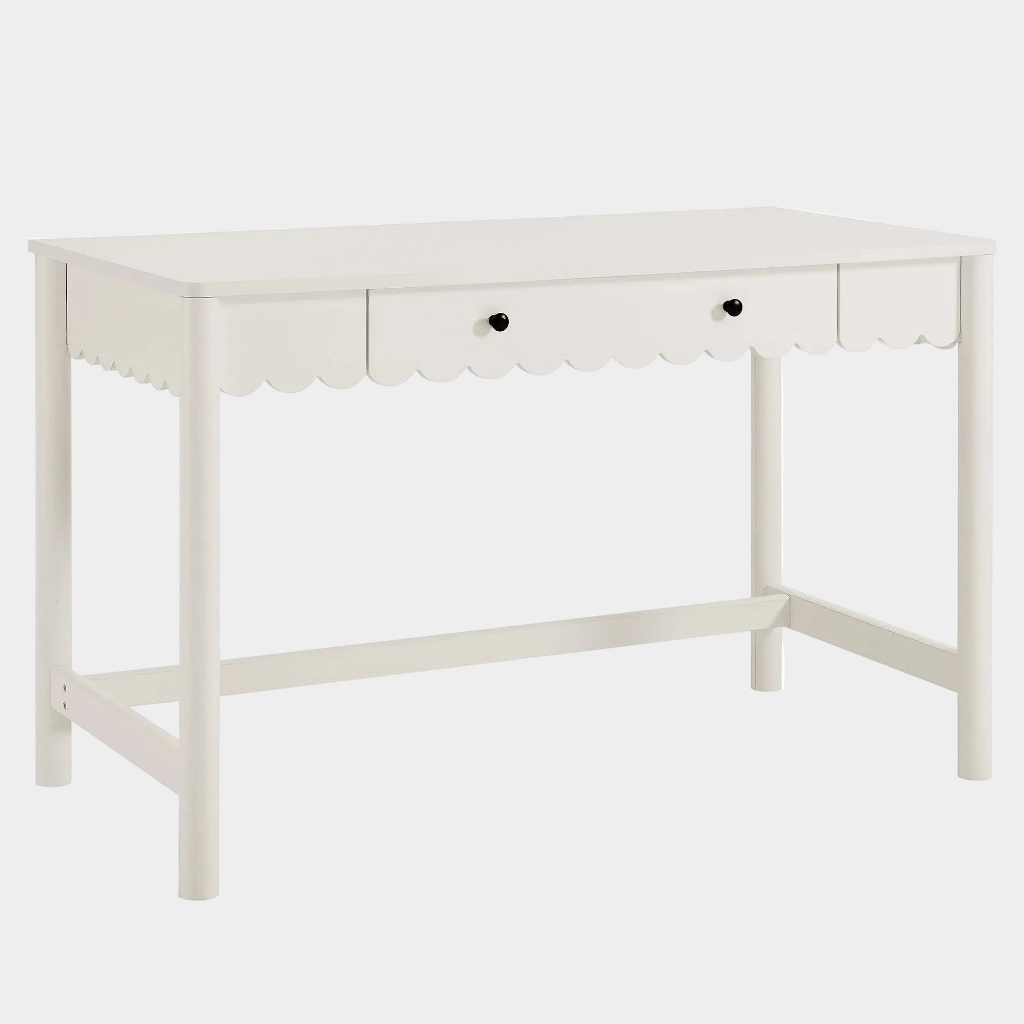 Emmeline 1-Drawer Scallop Writing Desk