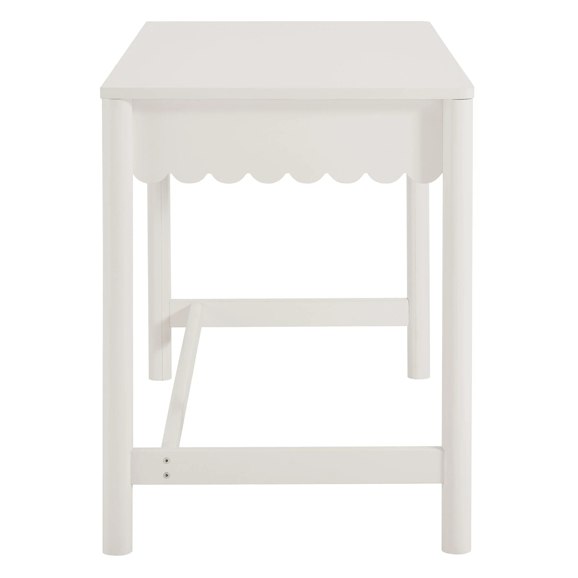 Emmeline 1-Drawer Scallop Writing Desk
