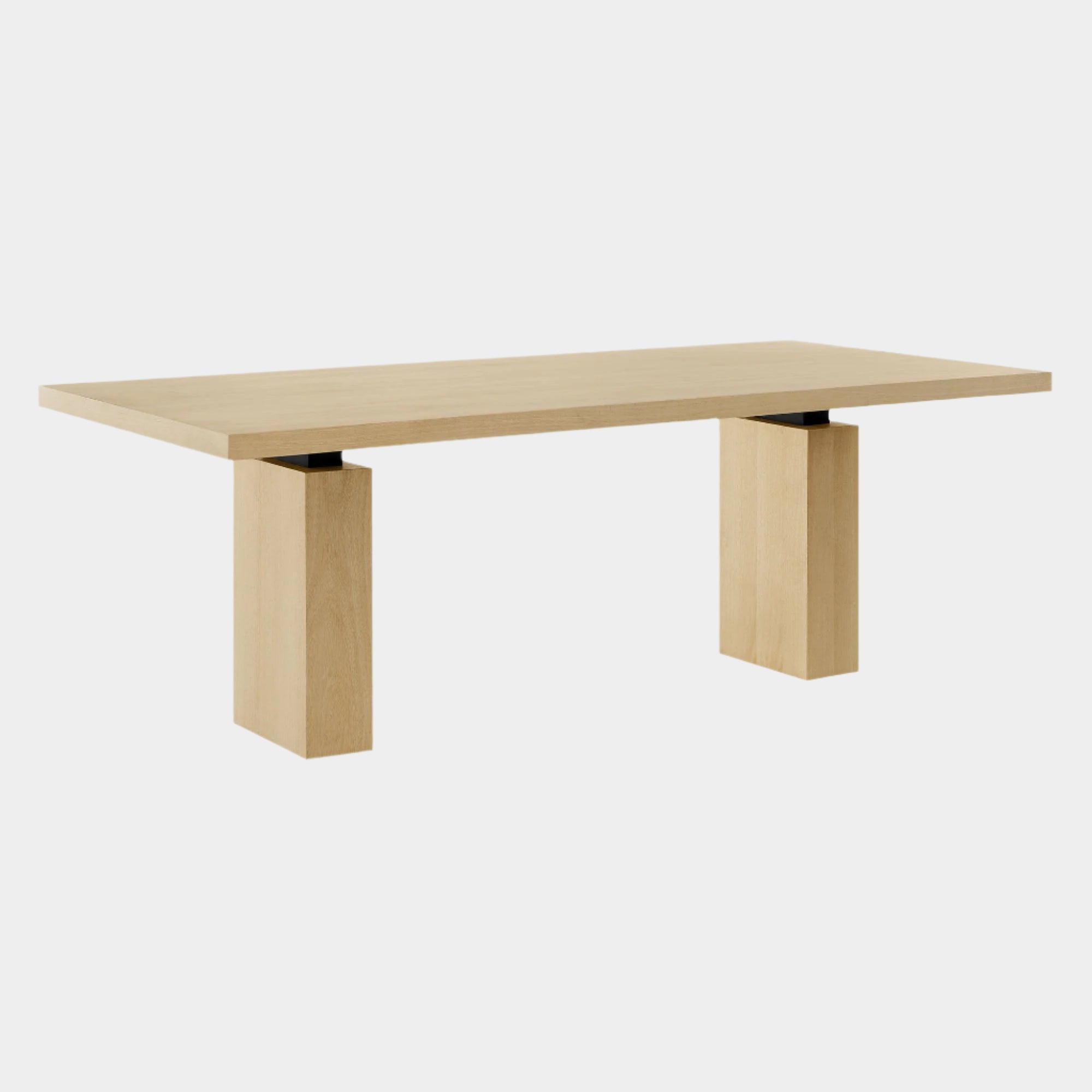 Piston 82" Rectangular Wood Dining Table in Natural