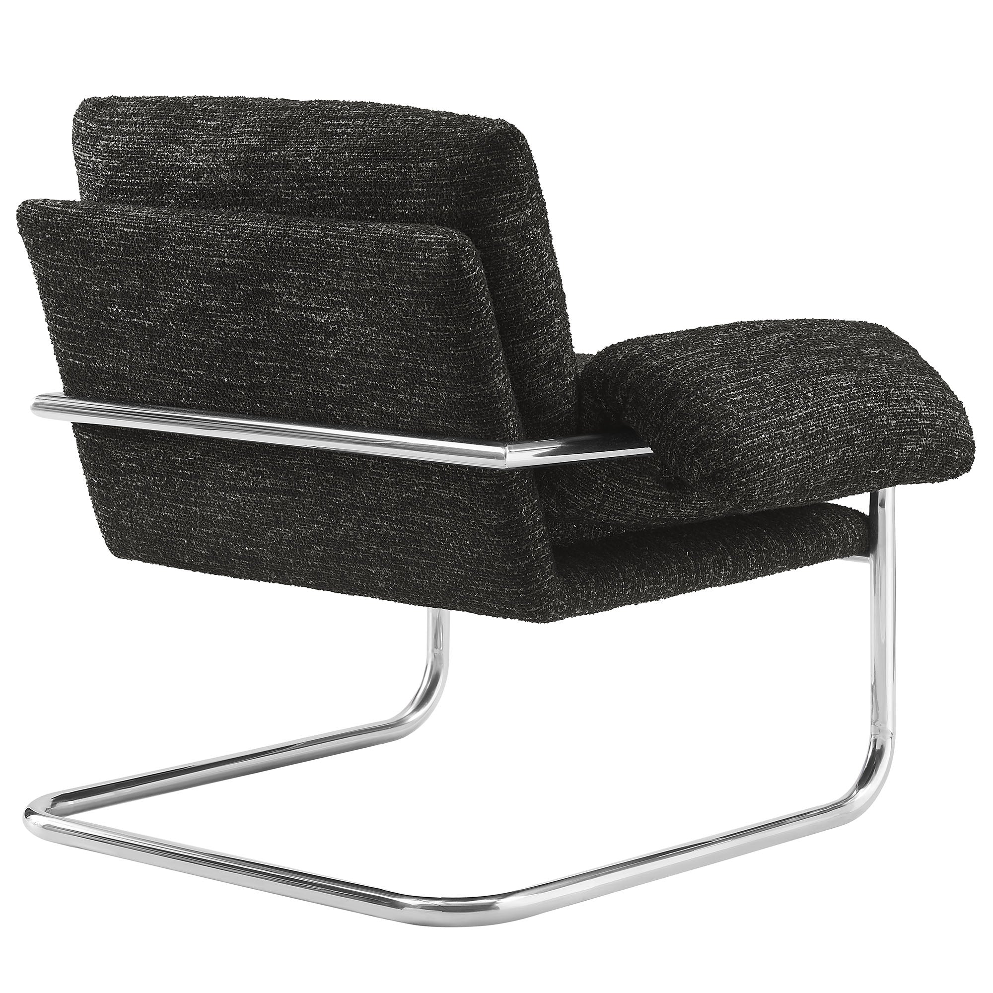 Fauteuil de salon en velours Ponder Performance