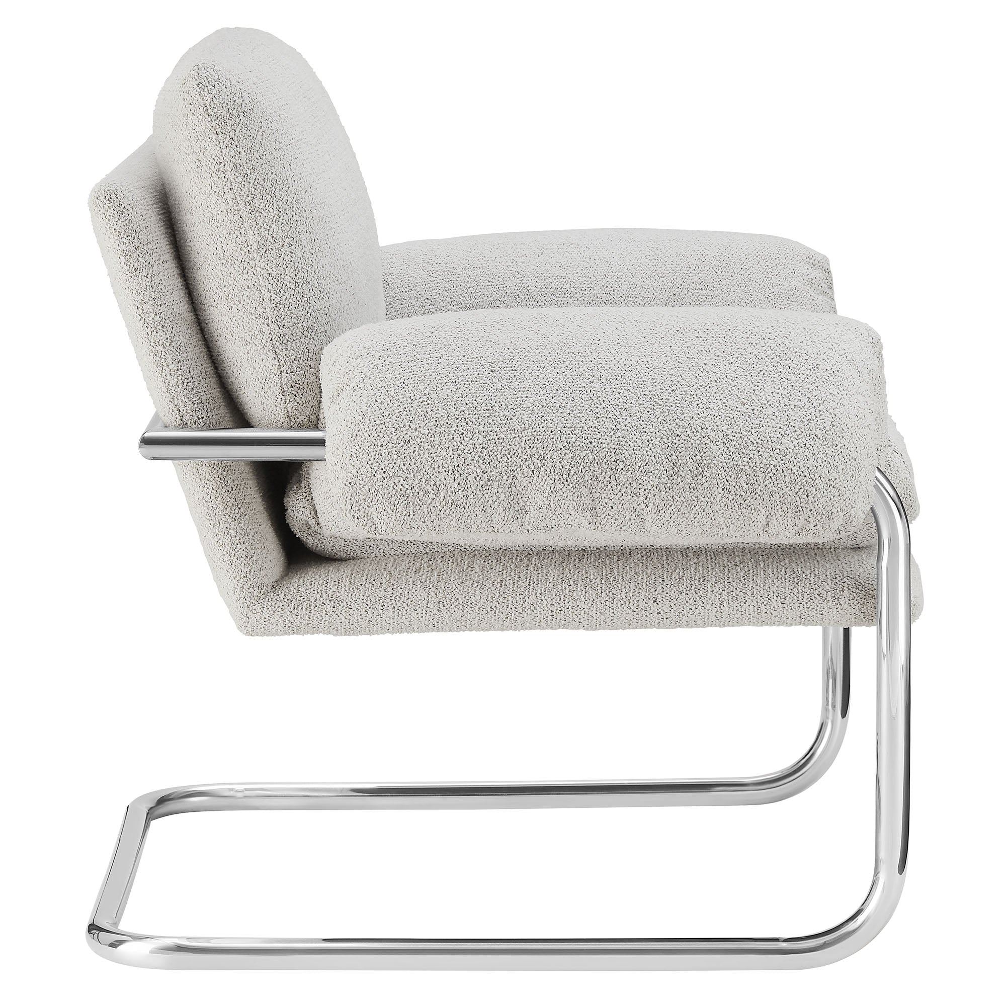 Fauteuil de salon en velours Ponder Performance