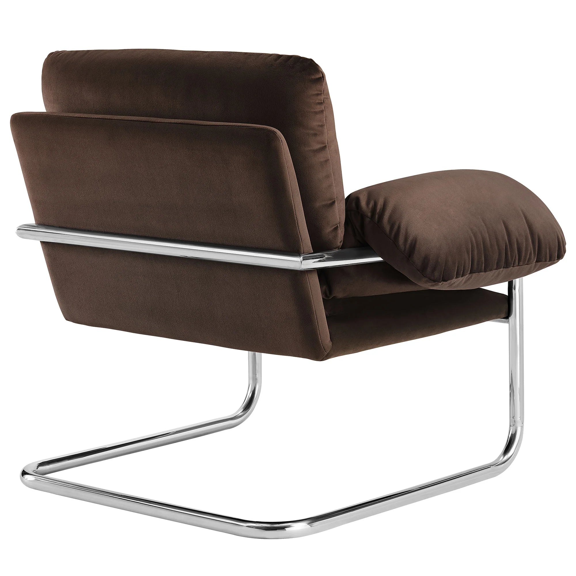 Fauteuil de salon en velours Ponder Performance