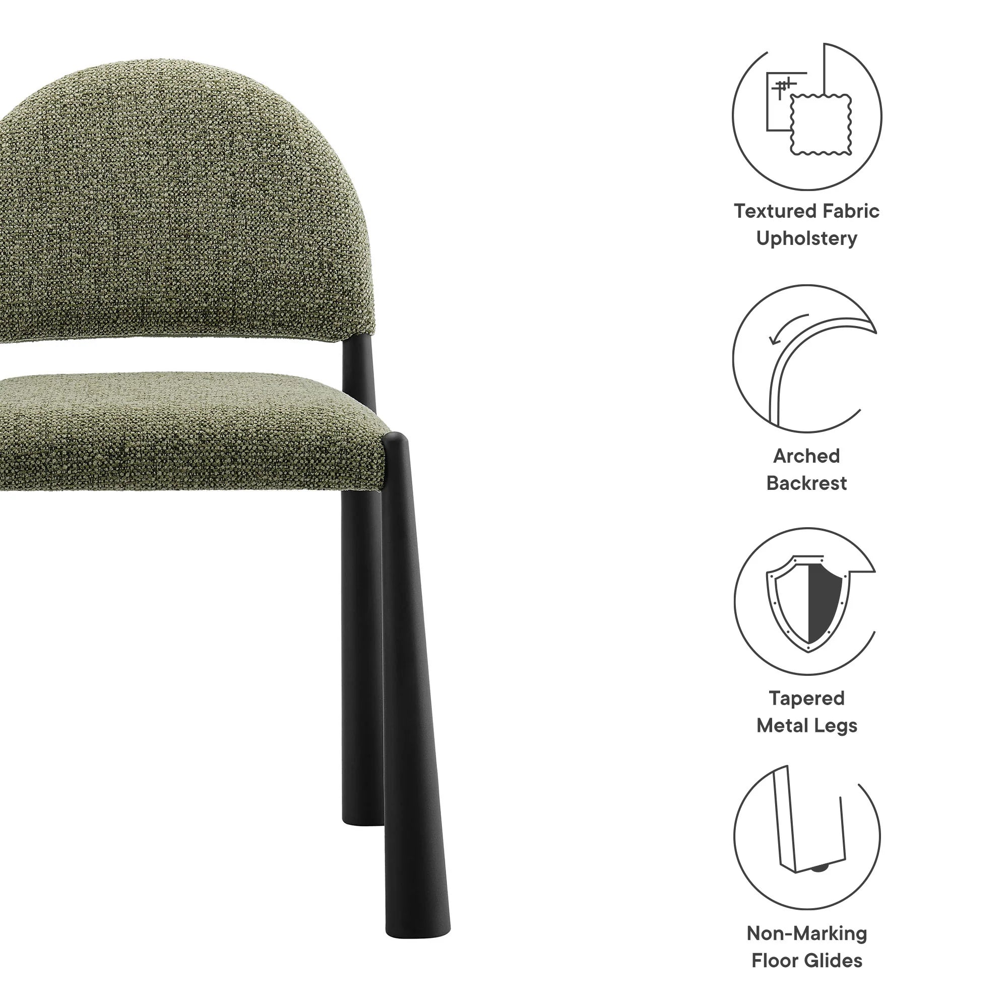 Hayley Upholstered Fabric Dining Side Chair