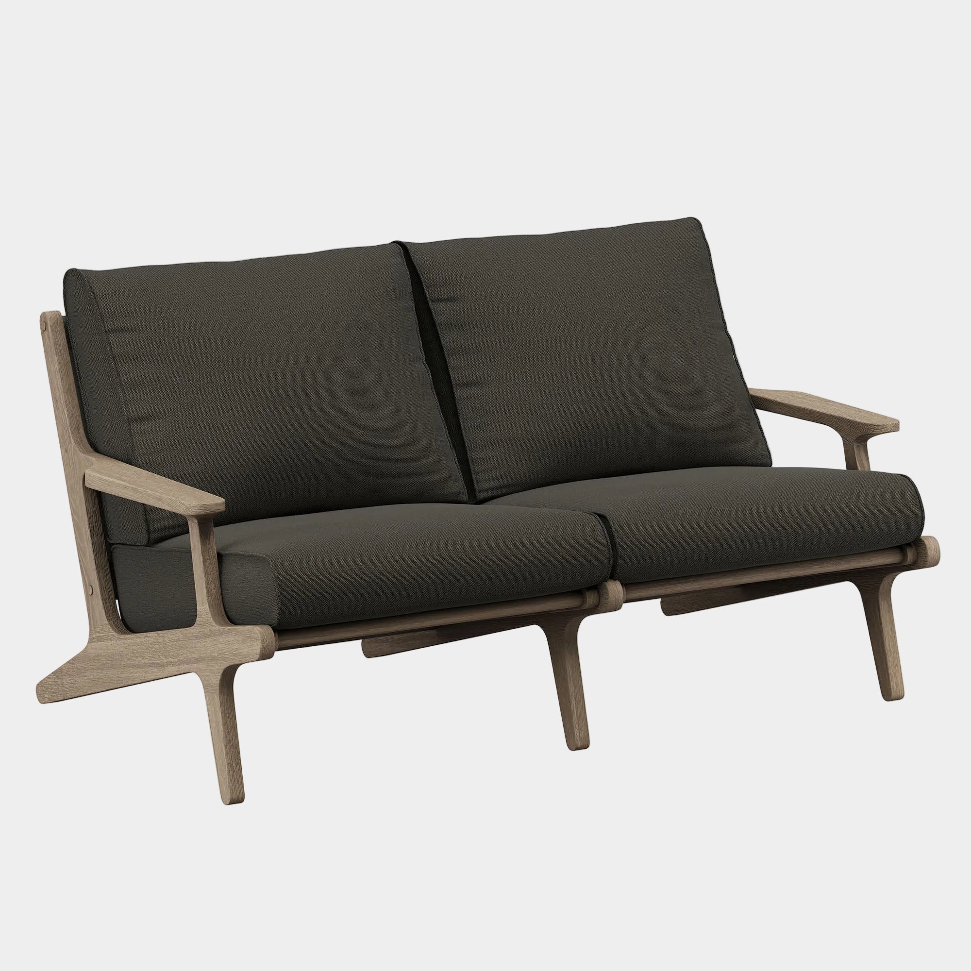 Saratoga Outdoor Teak Wood Loveseat