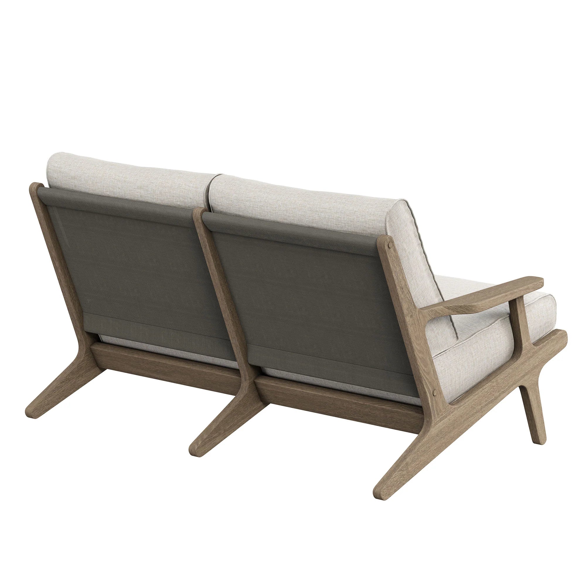 Saratoga Outdoor Teak Wood Loveseat