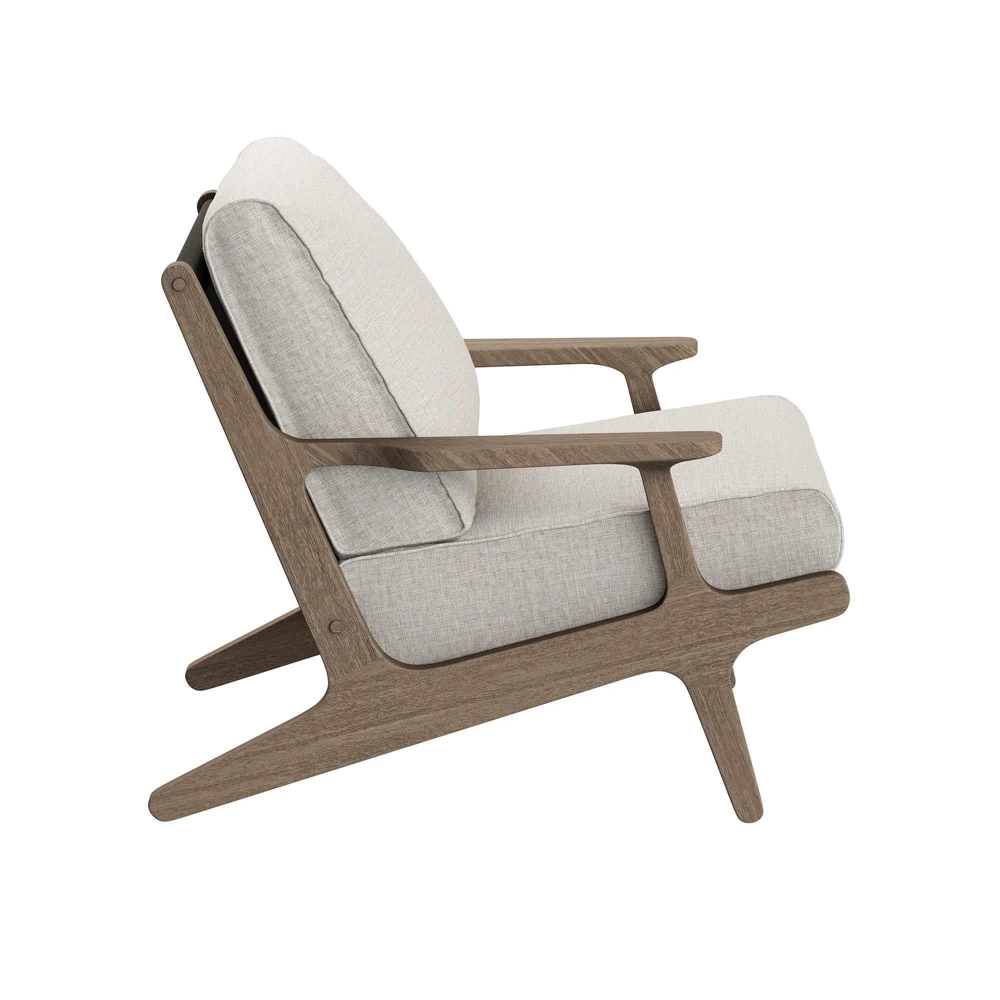 Saratoga 3-Piece Outdoor Teak Wood Furniture Set with Lounge Chairs and Side Table