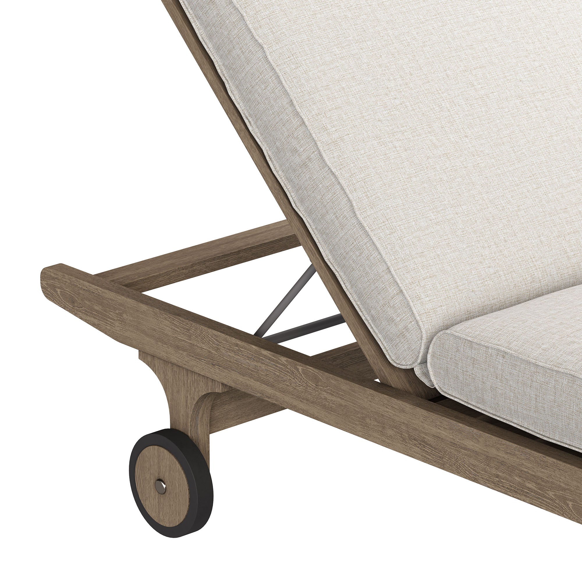 Saratoga Outdoor Teak Chaise Lounge Chair