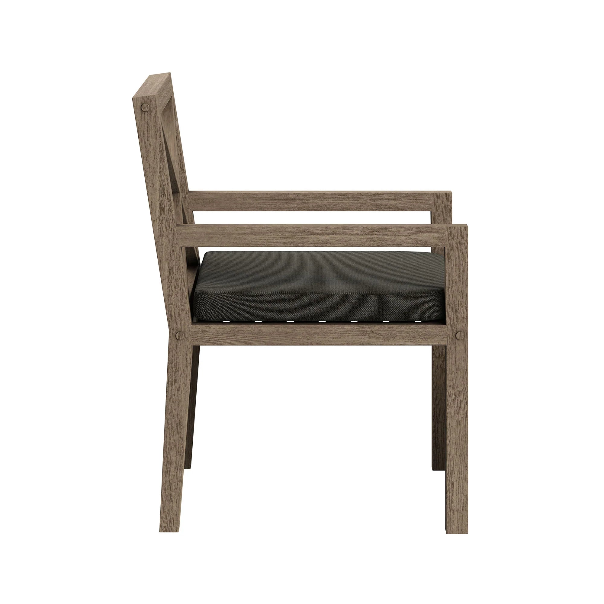 Northlake 7-Piece Outdoor Patio Teak Wood Dining Set in Weathered Gray
