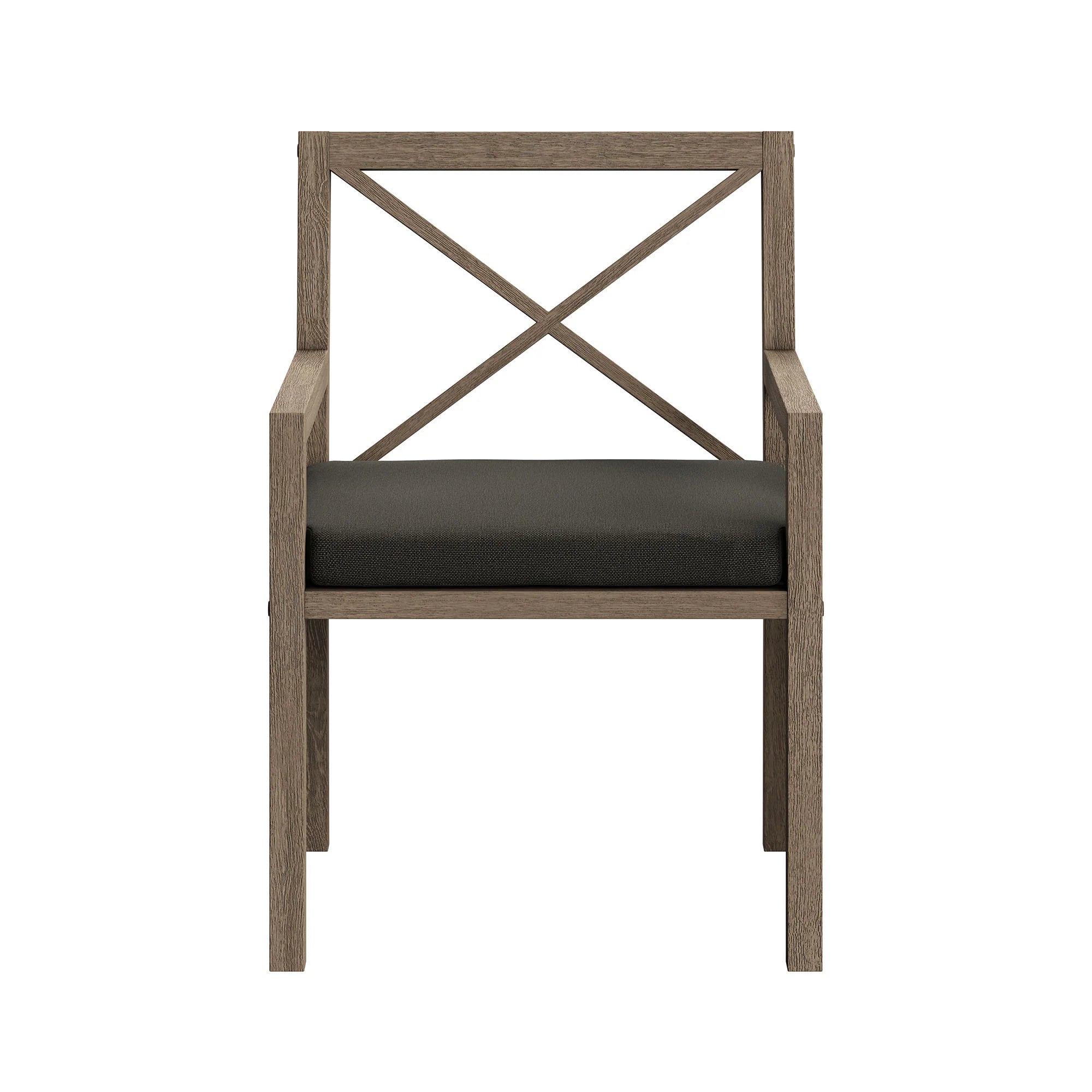 Northlake 7-Piece Outdoor Patio Teak Wood Dining Set in Weathered Gray