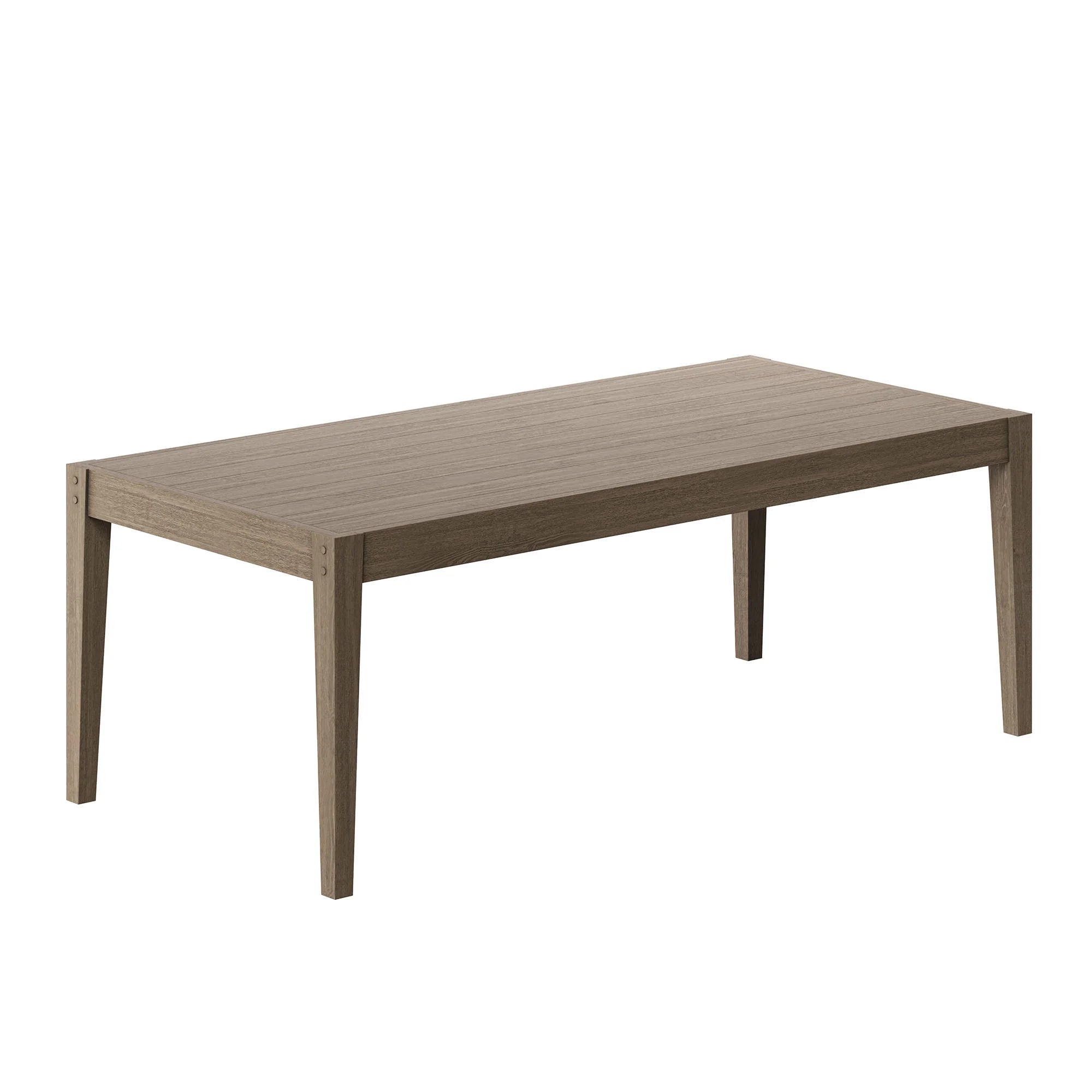 Northlake 7-Piece Outdoor Patio Teak Wood Dining Set in Weathered Gray