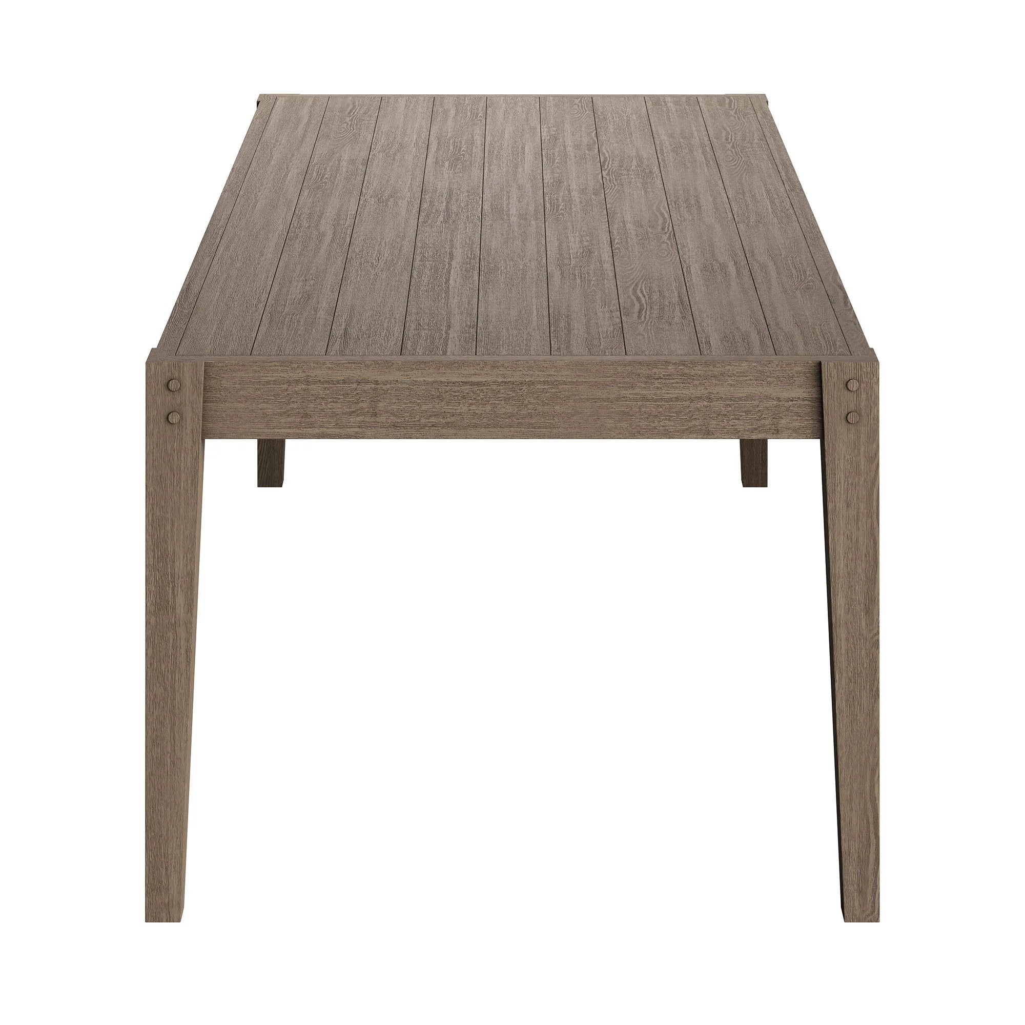 Northlake 7-Piece Outdoor Patio Teak Wood Dining Set in Weathered Gray