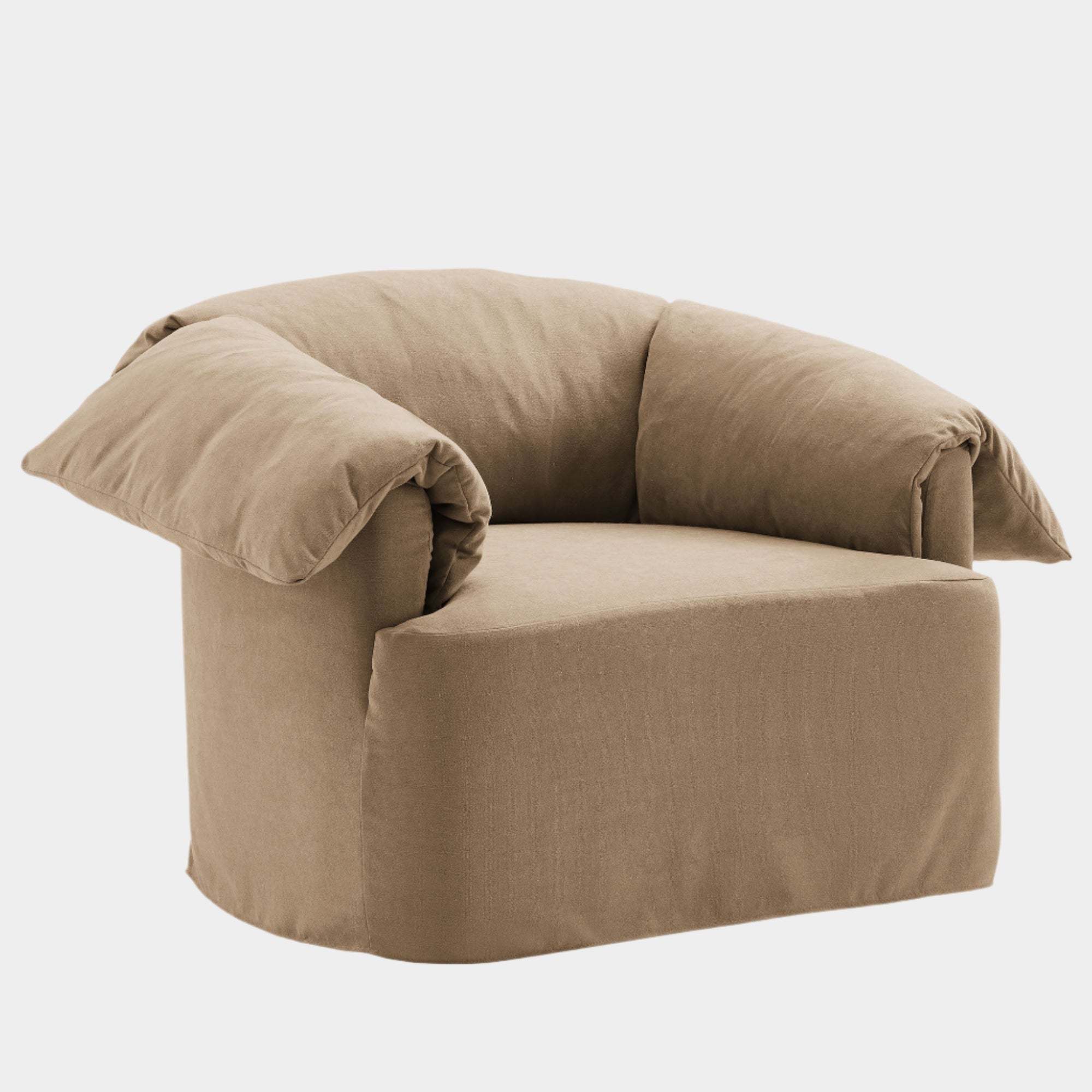 Lark Slipcovered Fabric Oversized Armchair