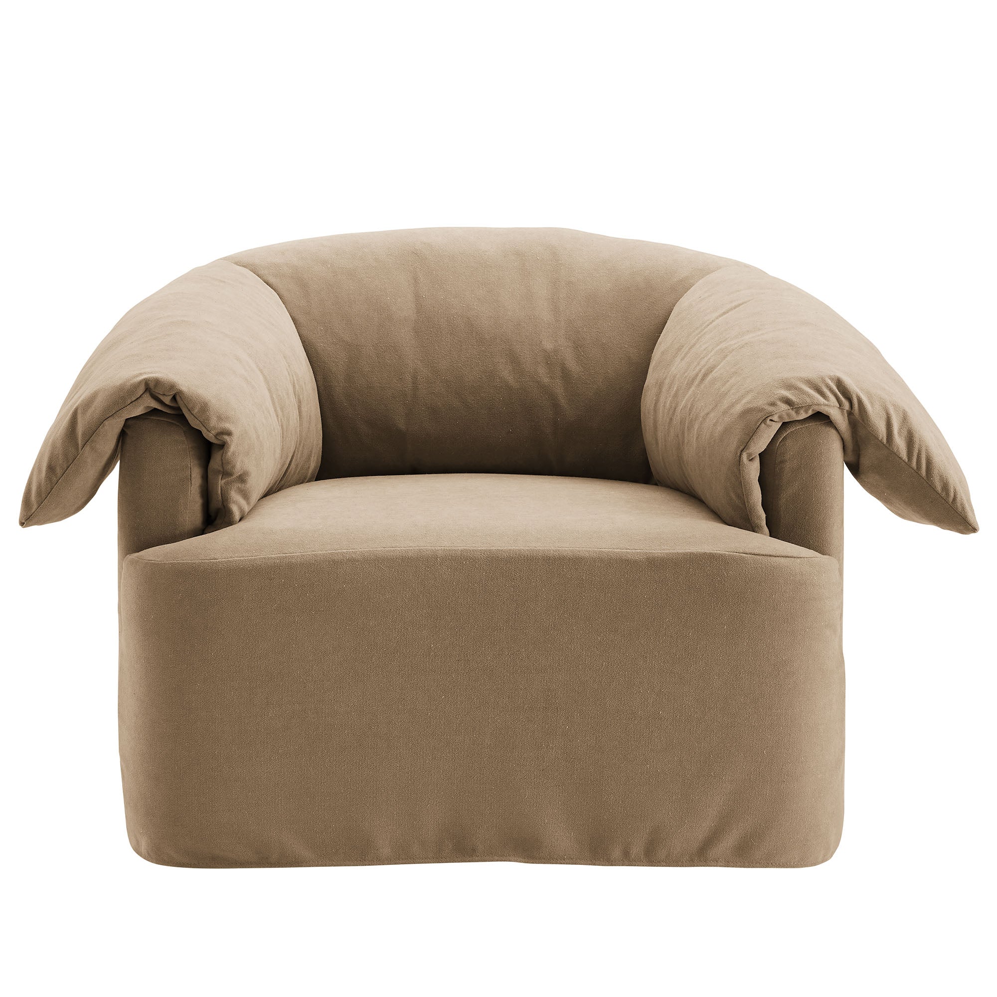 Lark Slipcovered Fabric Oversized Armchair