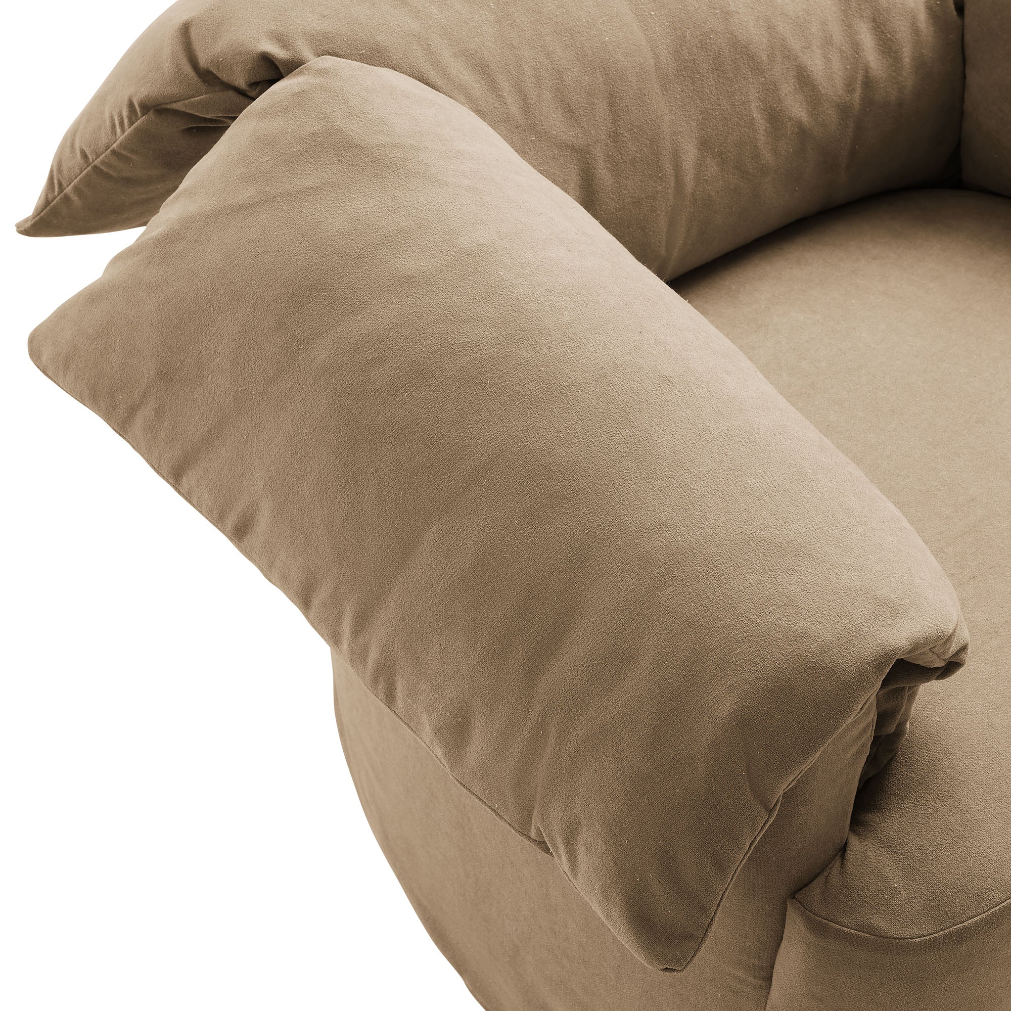 Lark Slipcovered Fabric Oversized Armchair