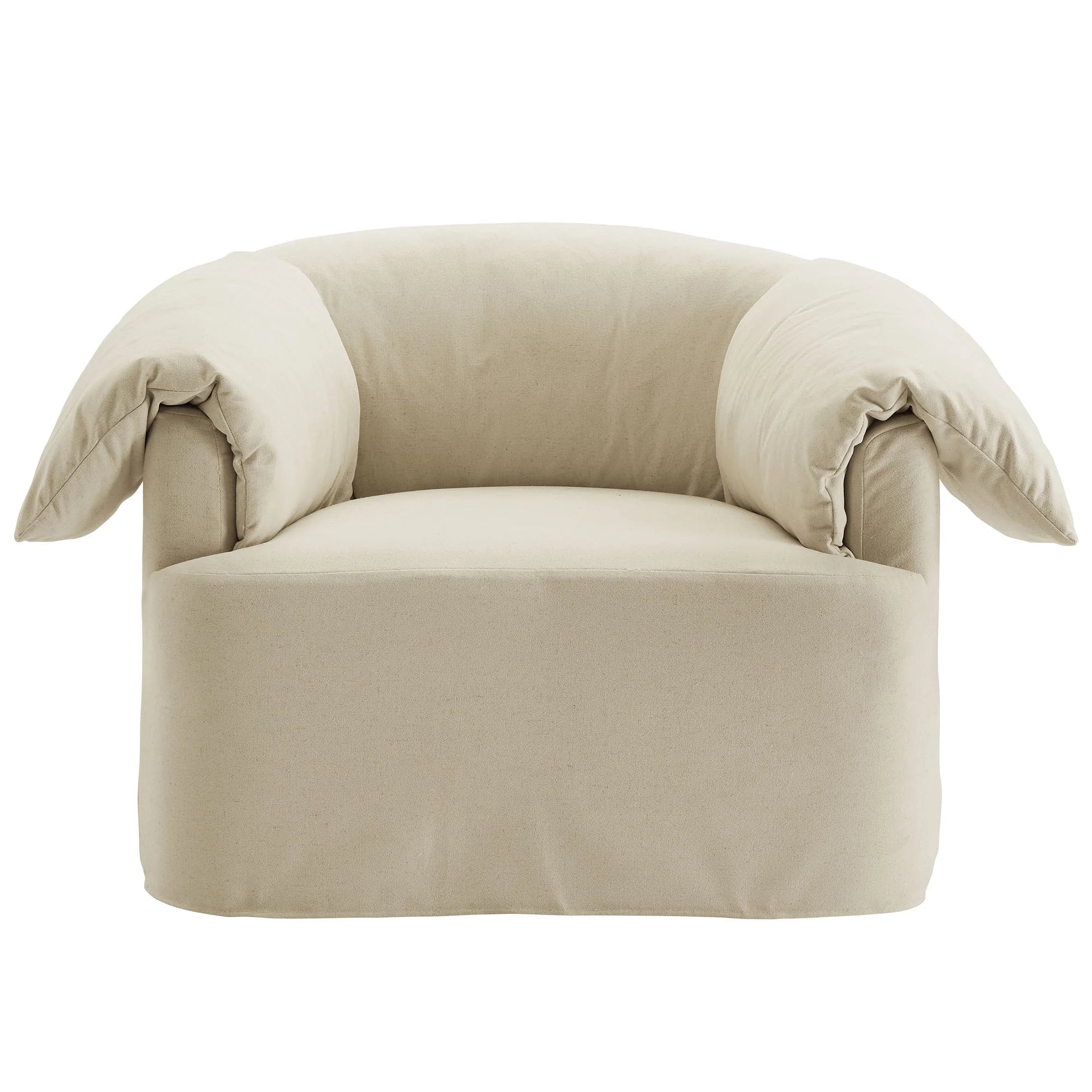 Lark Slipcovered Fabric Oversized Armchair