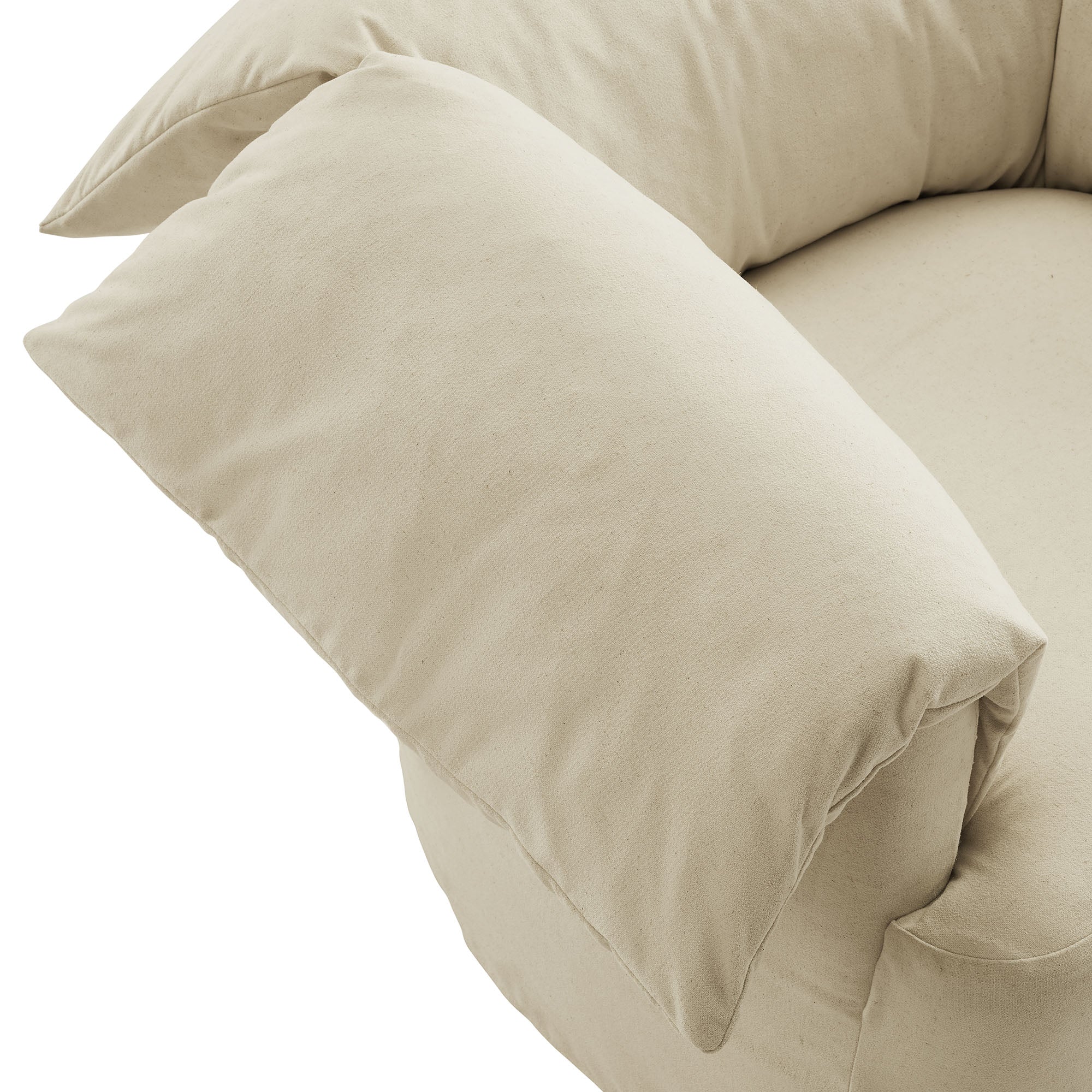 Lark Slipcovered Fabric Oversized Armchair