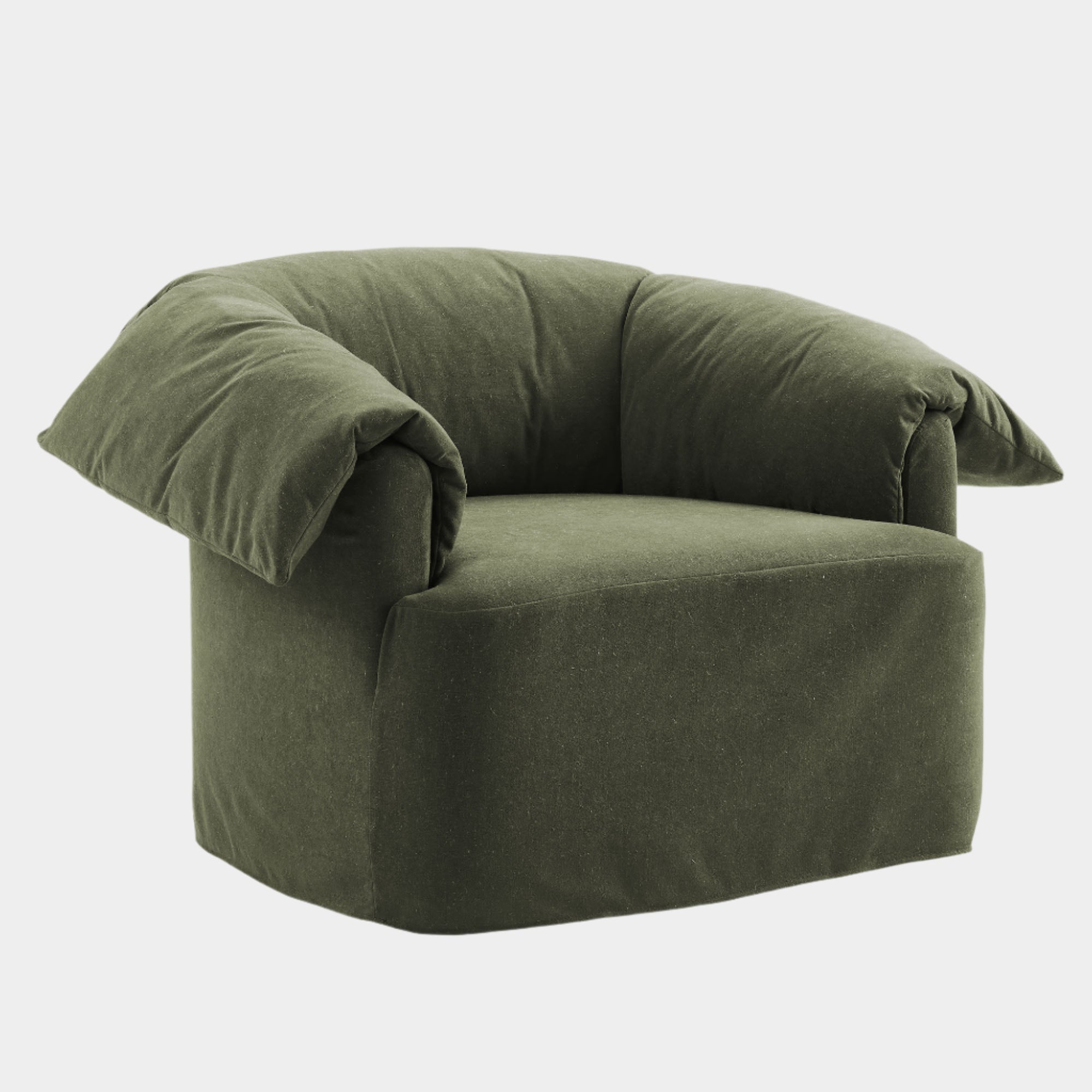 Lark Slipcovered Fabric Oversized Armchair