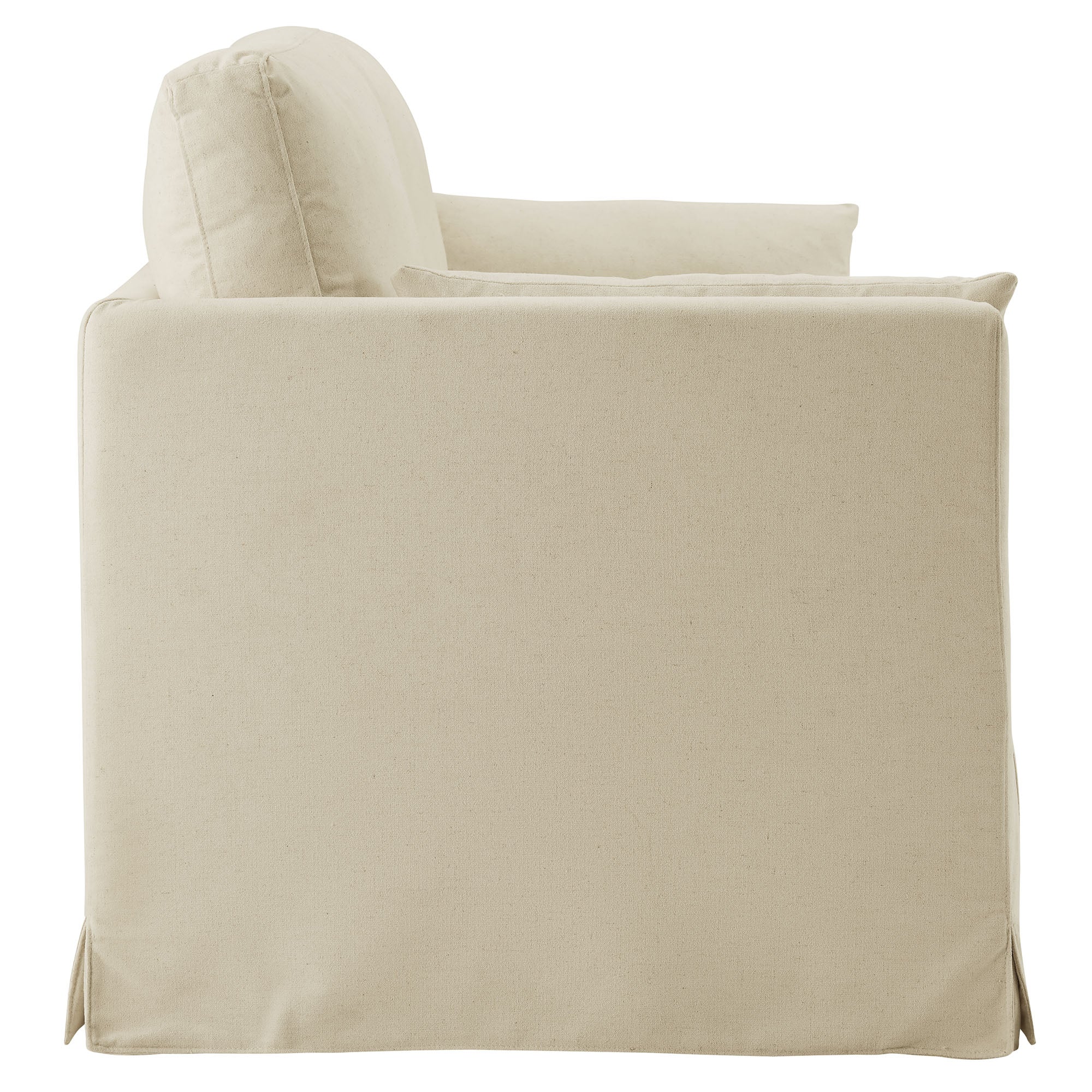 Chaise sans accoudoirs rembourrée en duvet Commix