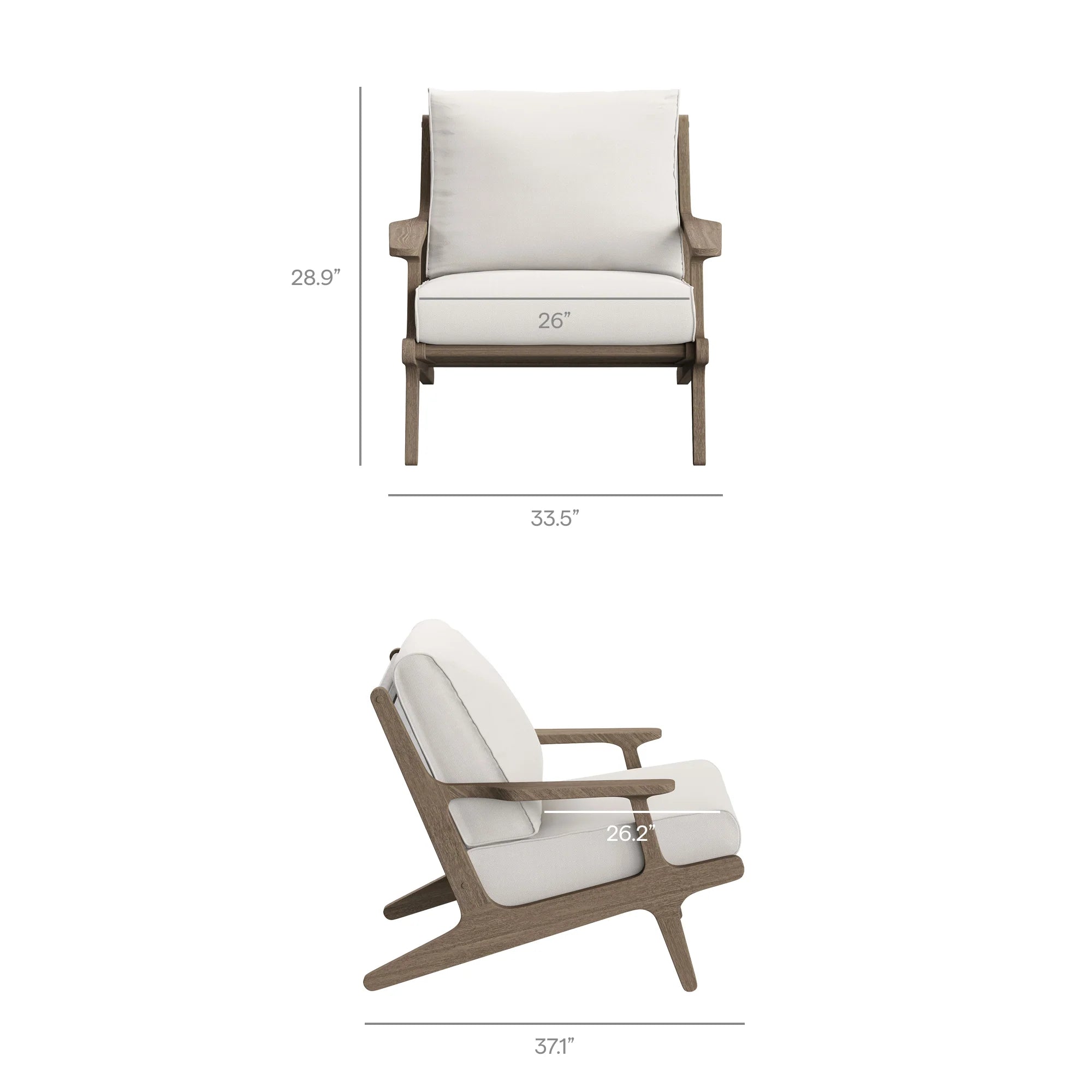 Saratoga 5-Piece Outdoor Teak Wood Furniture Set