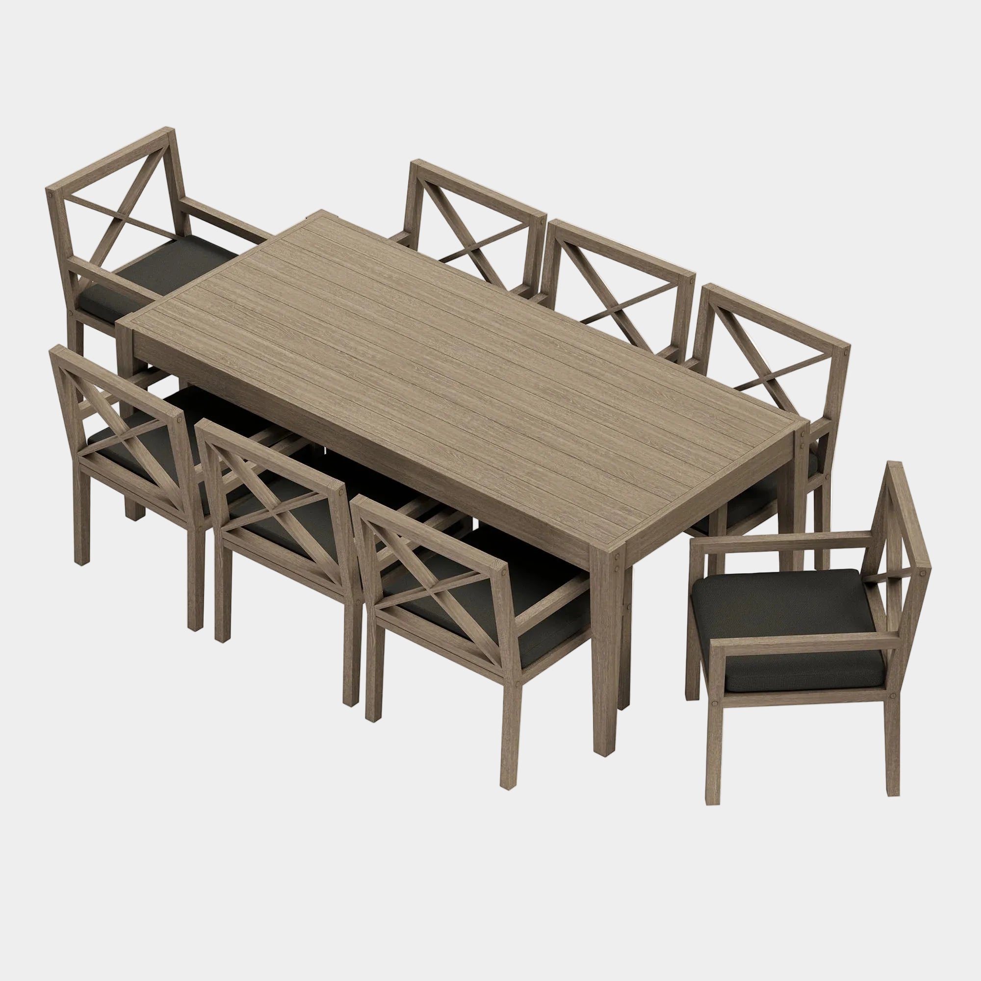 Northlake 9-Piece Outdoor Teak Wood Dining Set