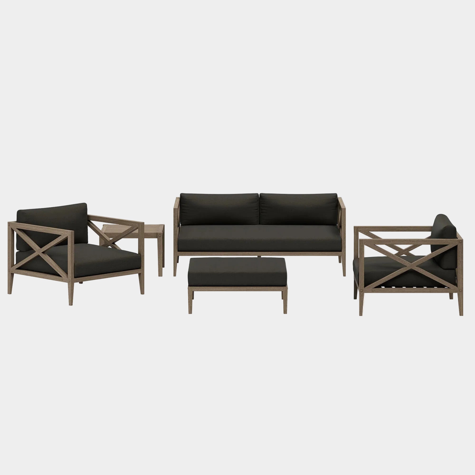 Northlake 5-Piece Outdoor Teak Wood Furniture Set