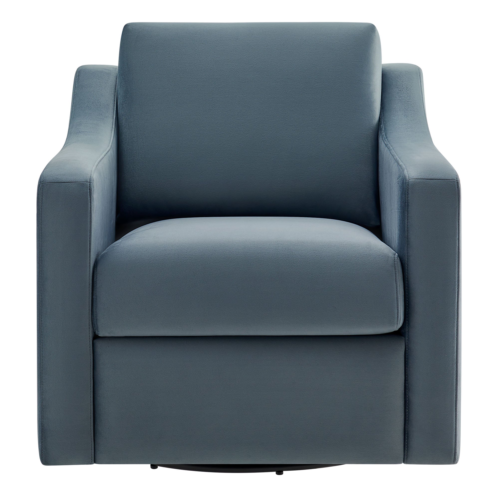Fauteuil de salon en velours Ponder Performance