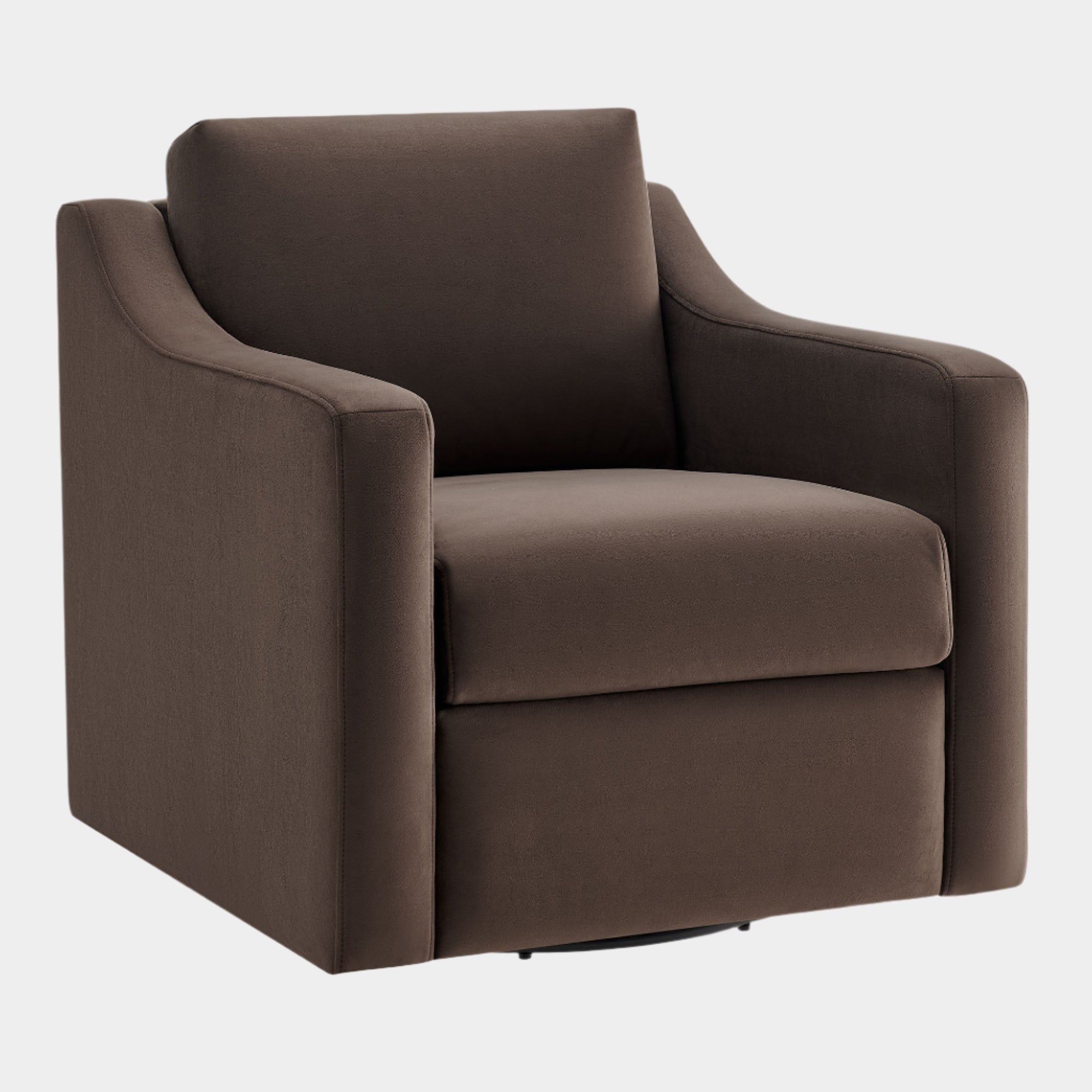 Fauteuil de salon en velours Ponder Performance